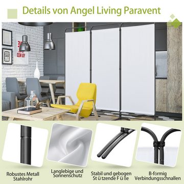 Angel Living Paravent Klappbar Raumteiler Freistehend Sichtschutzwand (3 St), Paravent 3 Teilig, 243(B) x 50(T) x 180(H)cm