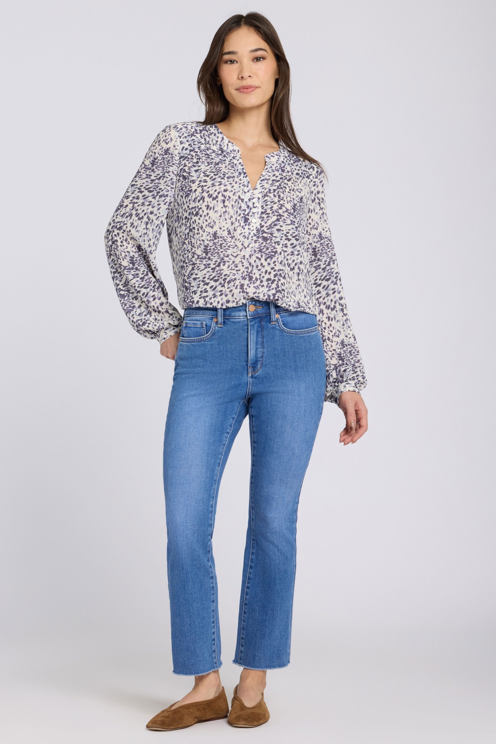 NYDJ Ankle-Jeans Billie Mini Bootcut Ankle Jeans mit High Rise