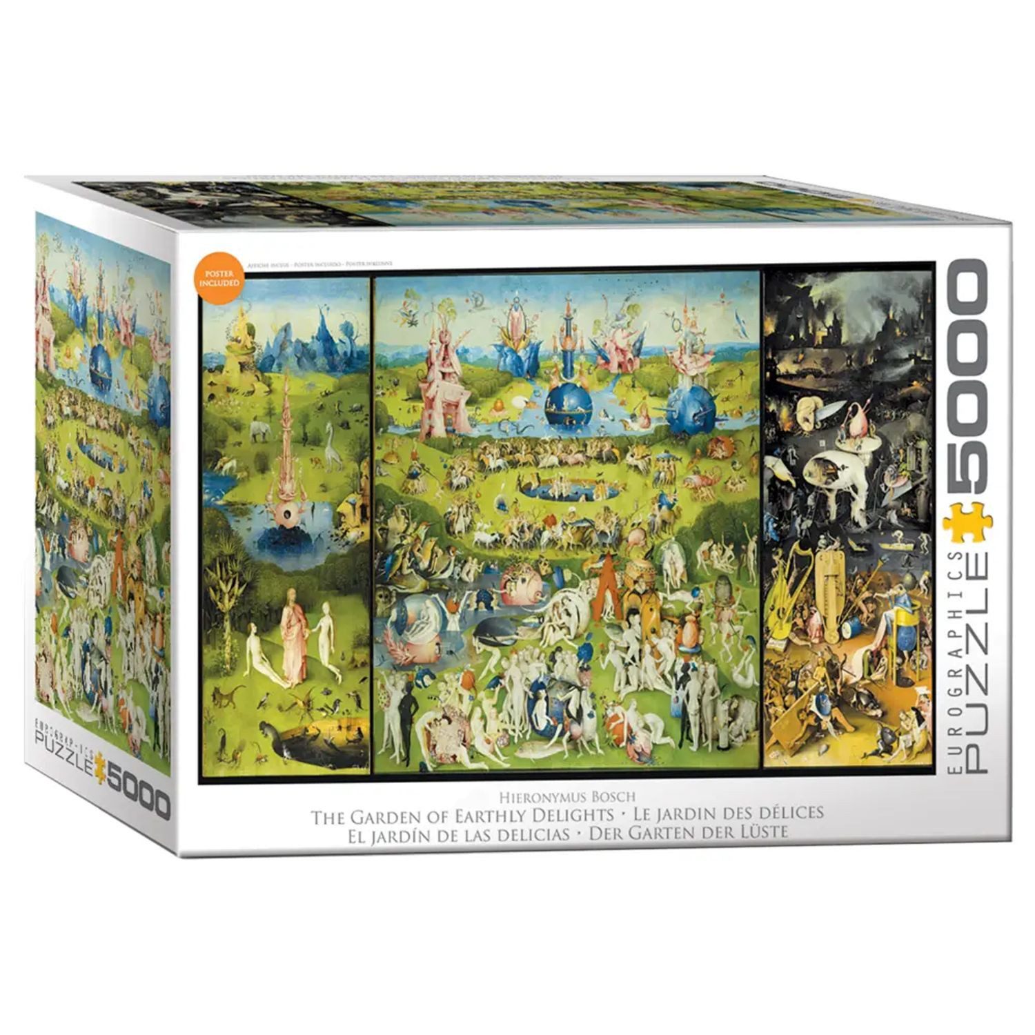 EUROGRAPHICS Puzzle Garten der Lüste, 2000 Puzzleteile