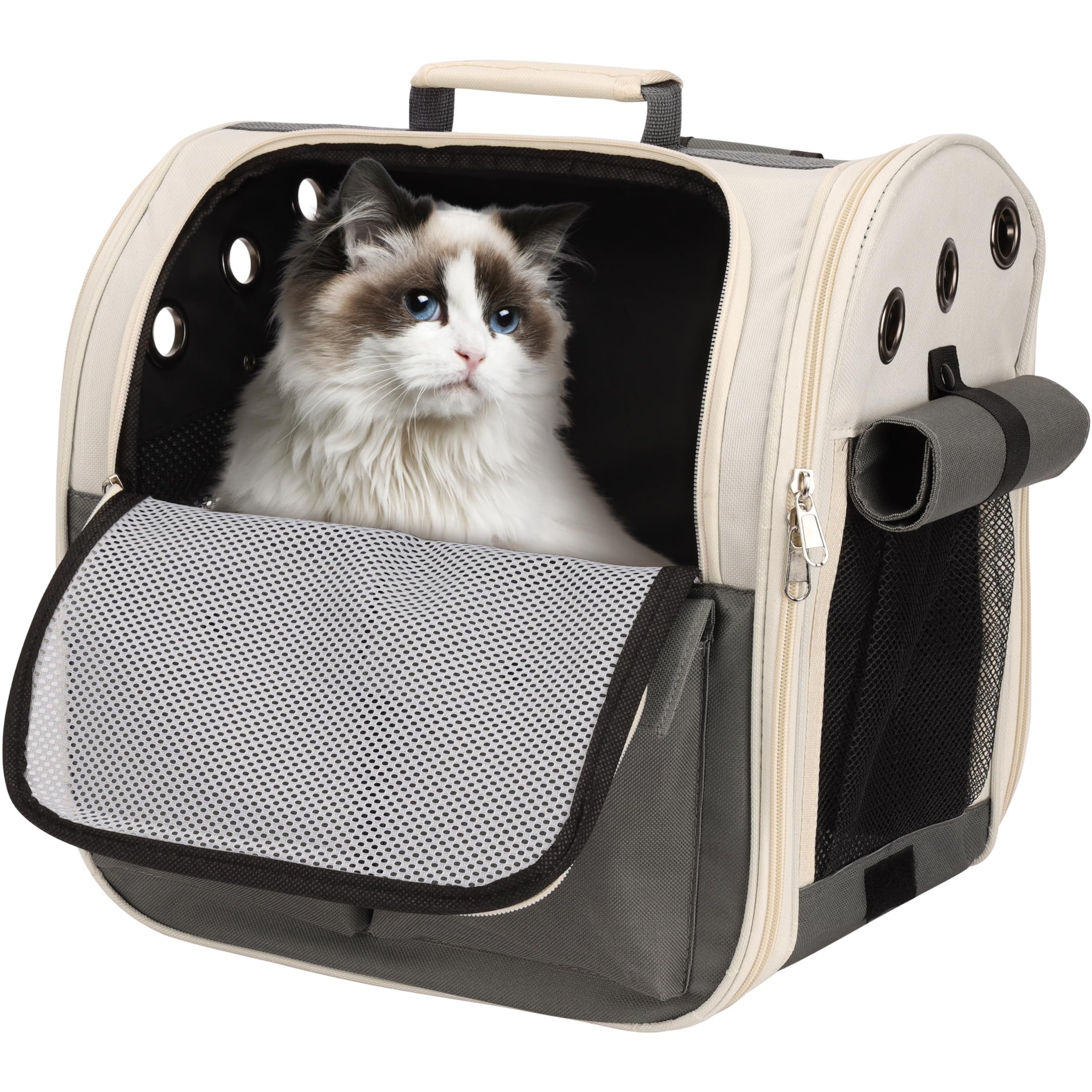 Belle Vous Tragetasche BELLE VOUS Haustierrucksack für Hunde und Katzen, atmungsaktiv