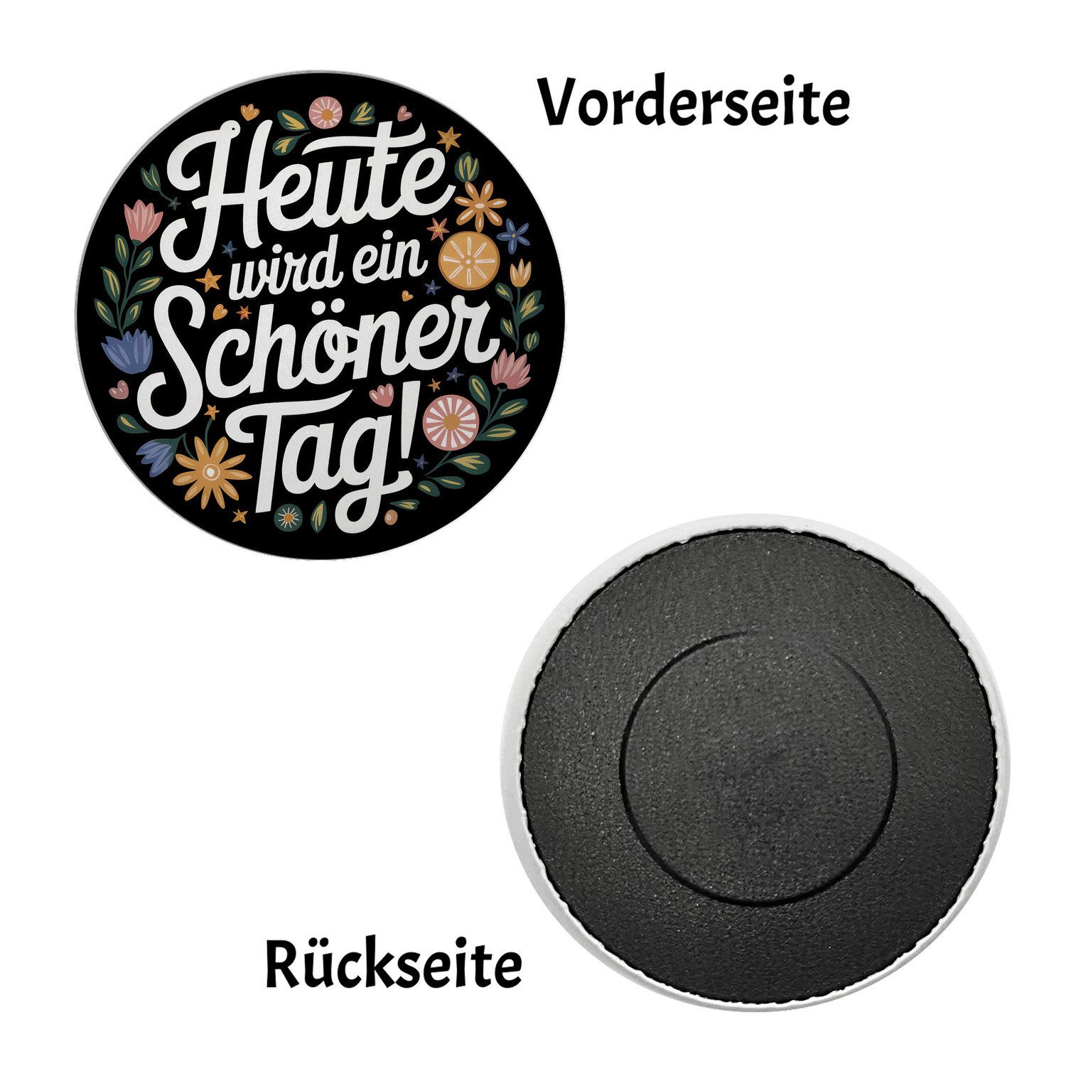 speecheese Magnet Bunte Blumen Magnet - Schöner Tag