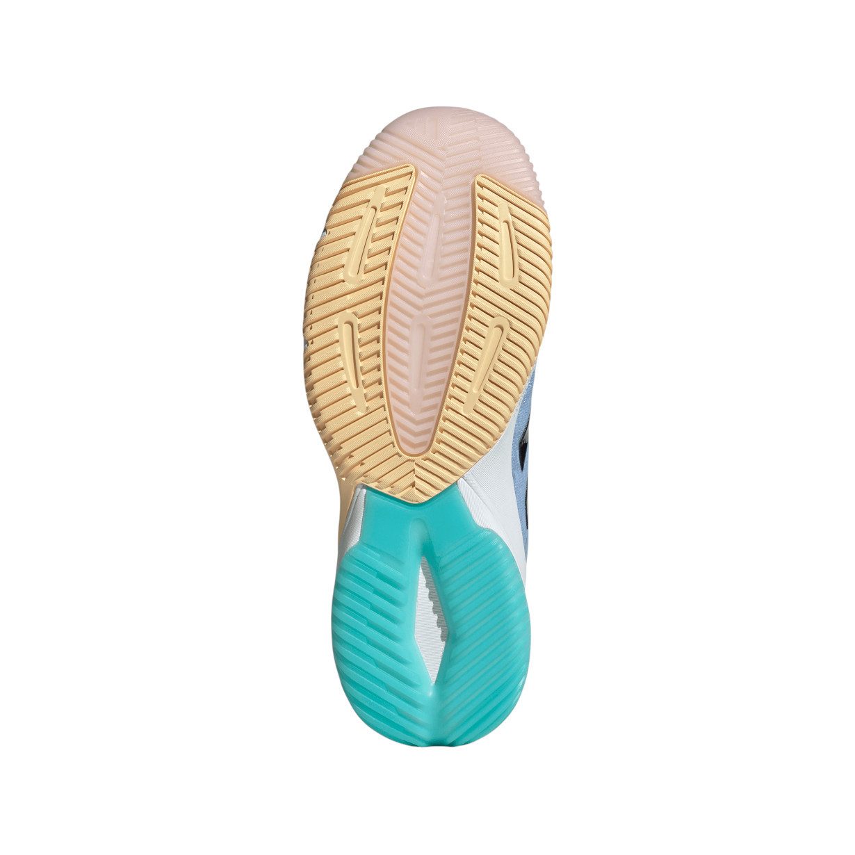 adidas Performance Hallen-Indoorschuhe CrazyFlight 6 Mid blau/bunt Damen Badmintonschuh