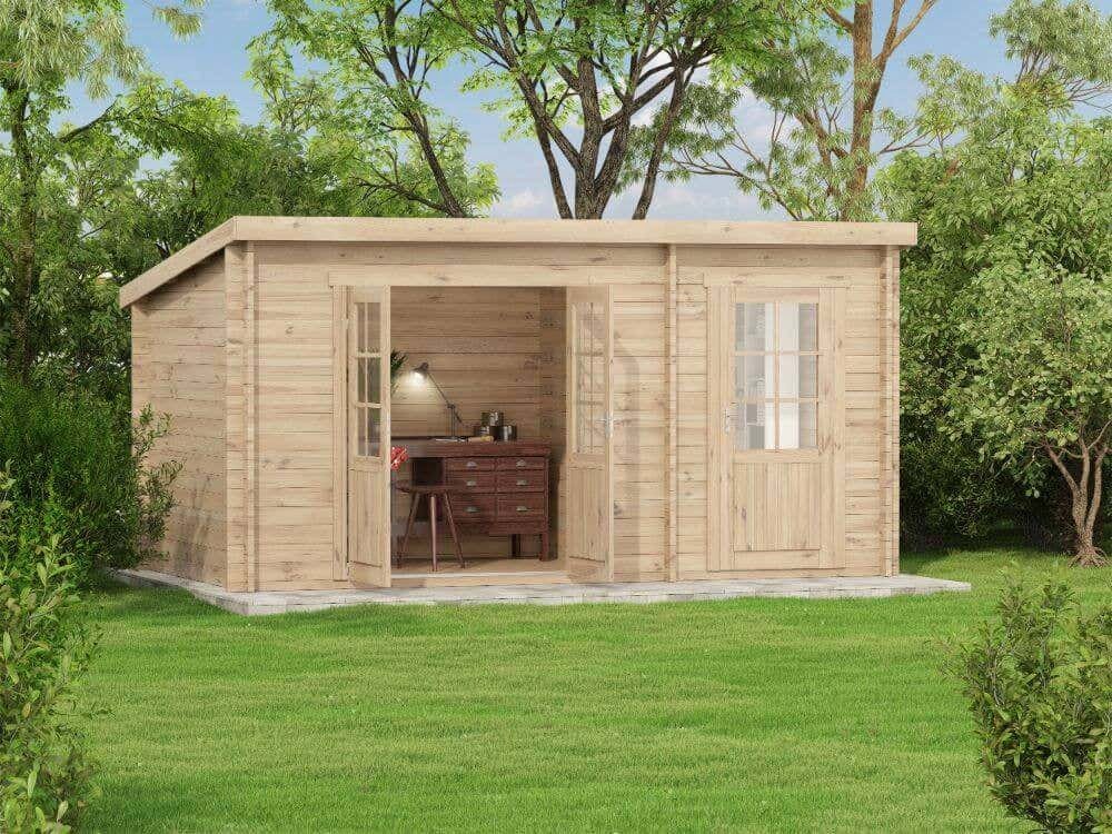 Thumbnail - Alpholz Gartenhaus Maria mit Anbau, BxT: 450x279 cm