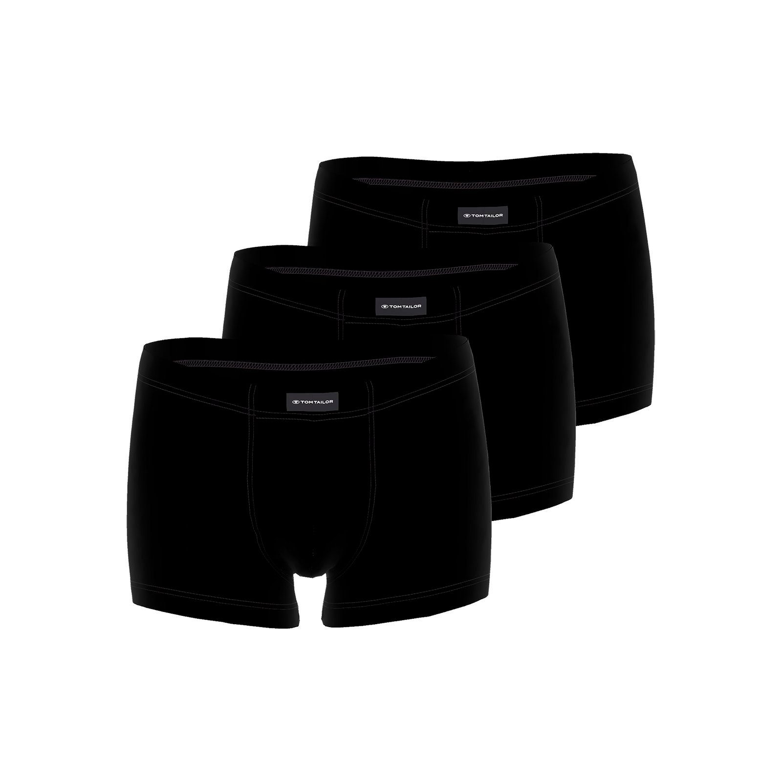 Pants 6-St) Pants (Spar-Pack, TOM Retro TAILOR Schwarz Mehrpack