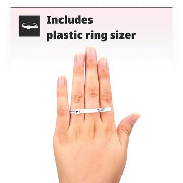 H&S Haarband Ringgrößenmesser Set: Britische Ringgrößen, 1-tlg., Ringgrößenmesser Set: Britisches Größenmaß