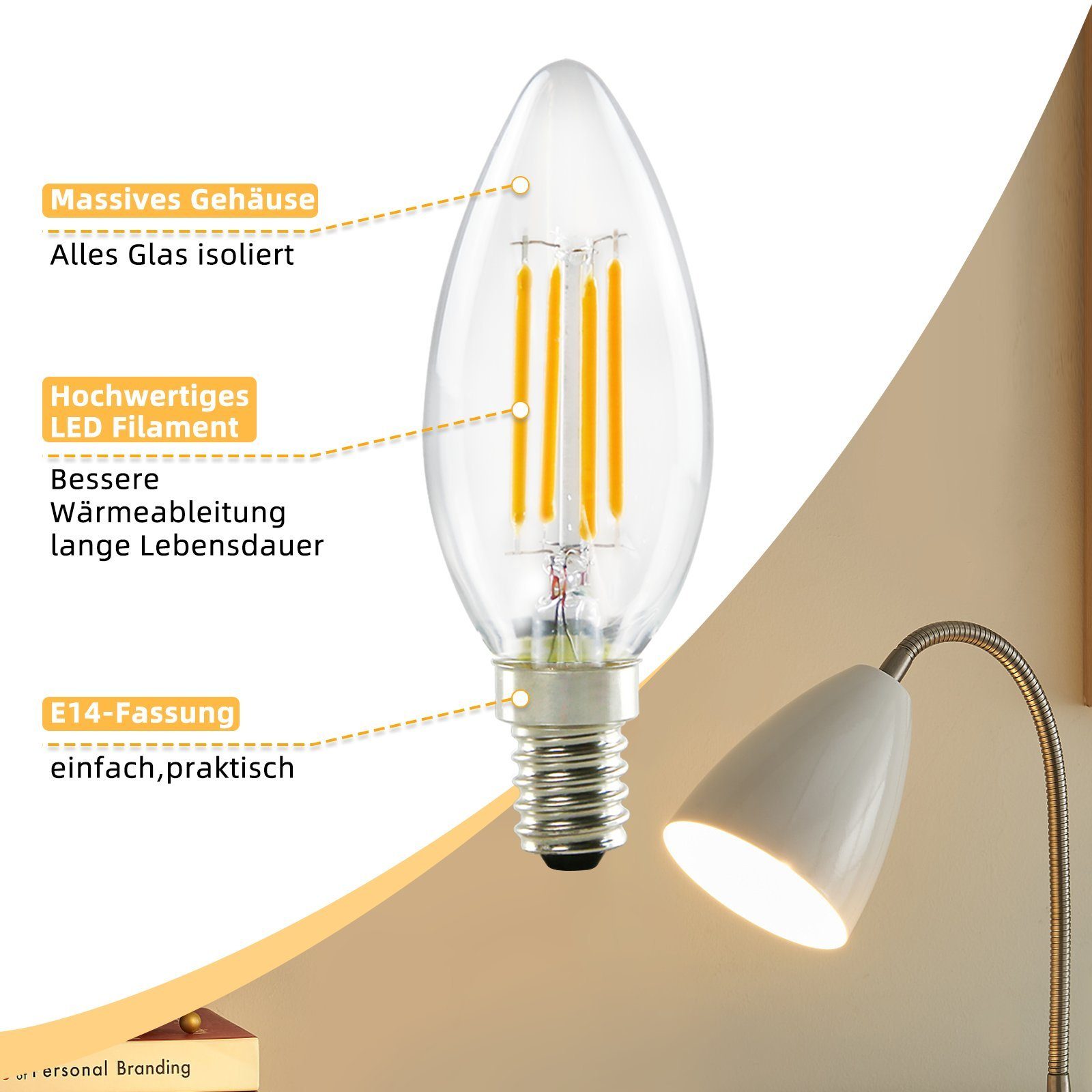 Nettlife LED-Leuchtmittel LED Leuchtmittel E14 Warmweiß günstig online kaufen