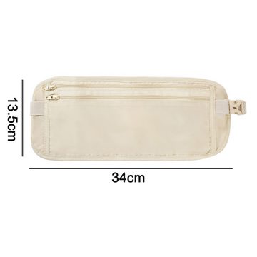 Lubgitsr Bauchtasche Flache Bauchtasche Hüfttasche,Reise Versteckbarer,Khaki (1-tlg)