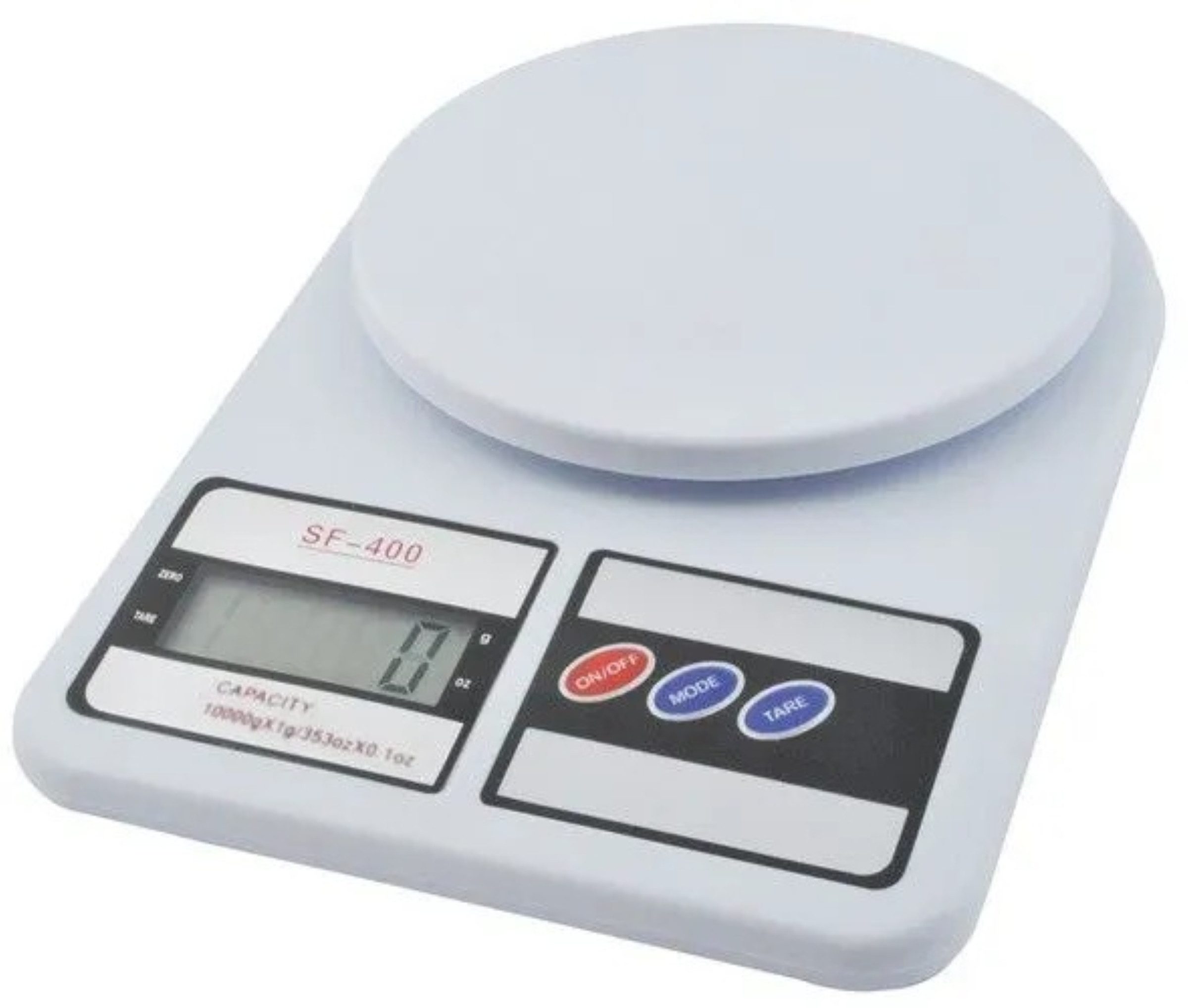 Ruhhy Küchenwaage Küchenwaage Elektronische Küchenwaage 10kg Digitalwaage LCD Weiß Glas, (Elektronische Waage mit LCD Display und Glasoberfläche für die Küche, Digitale Küchenwaage inklusive 2 AAA Batterien und Tara-Funktion 3tlg), Präzise 10kg Digitalwaage mit Abschaltautomatik und 1g Messgenauigkeit