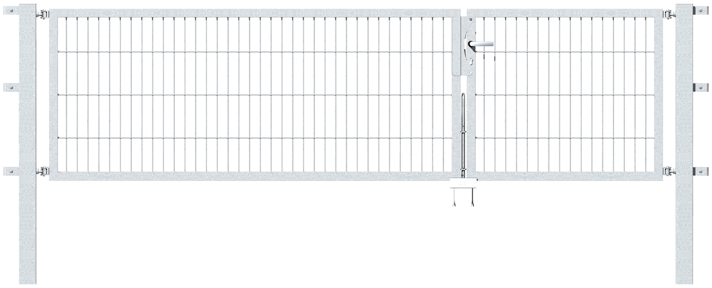 Alberts Zaundoppeltür Flexo, 300 cm Breite (100 + 200 cm), in versch. Höhen