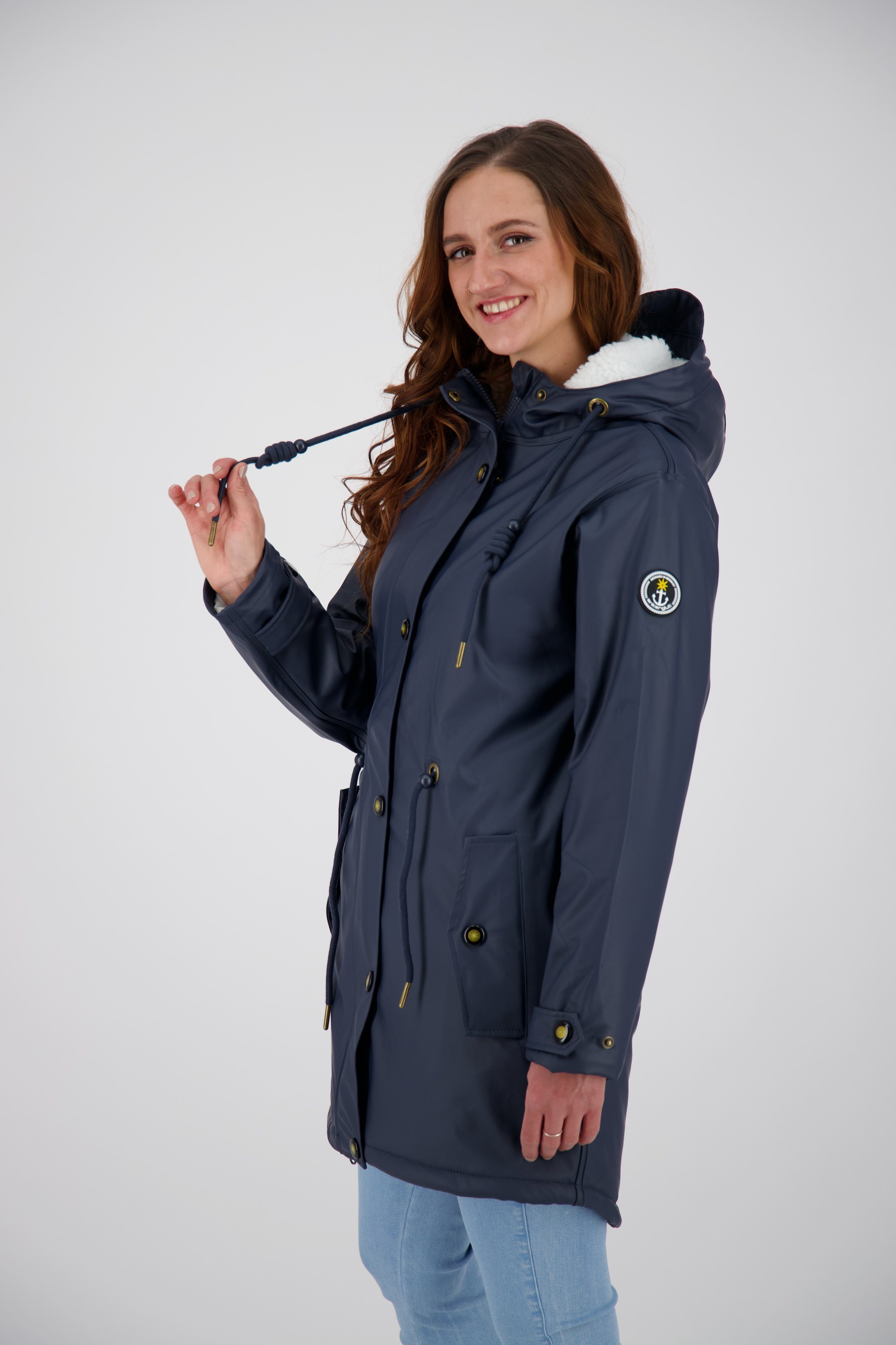 DEPROC Active Regenmantel Friesennerz WOMEN Großen HALIFAX NEW Größen in navy auch erhältlich