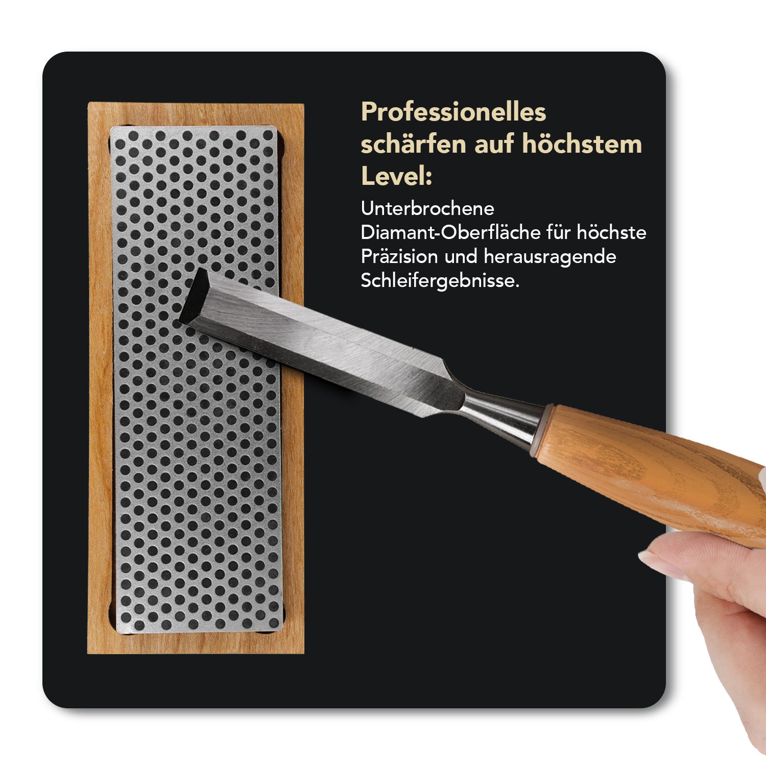 DMT Schleifstein Diamond Whetstone™ Diamant Wetzstein in Holzbox 6" X-Grob bis X-Fein, Bankstein in Profiqualität, Made in USA