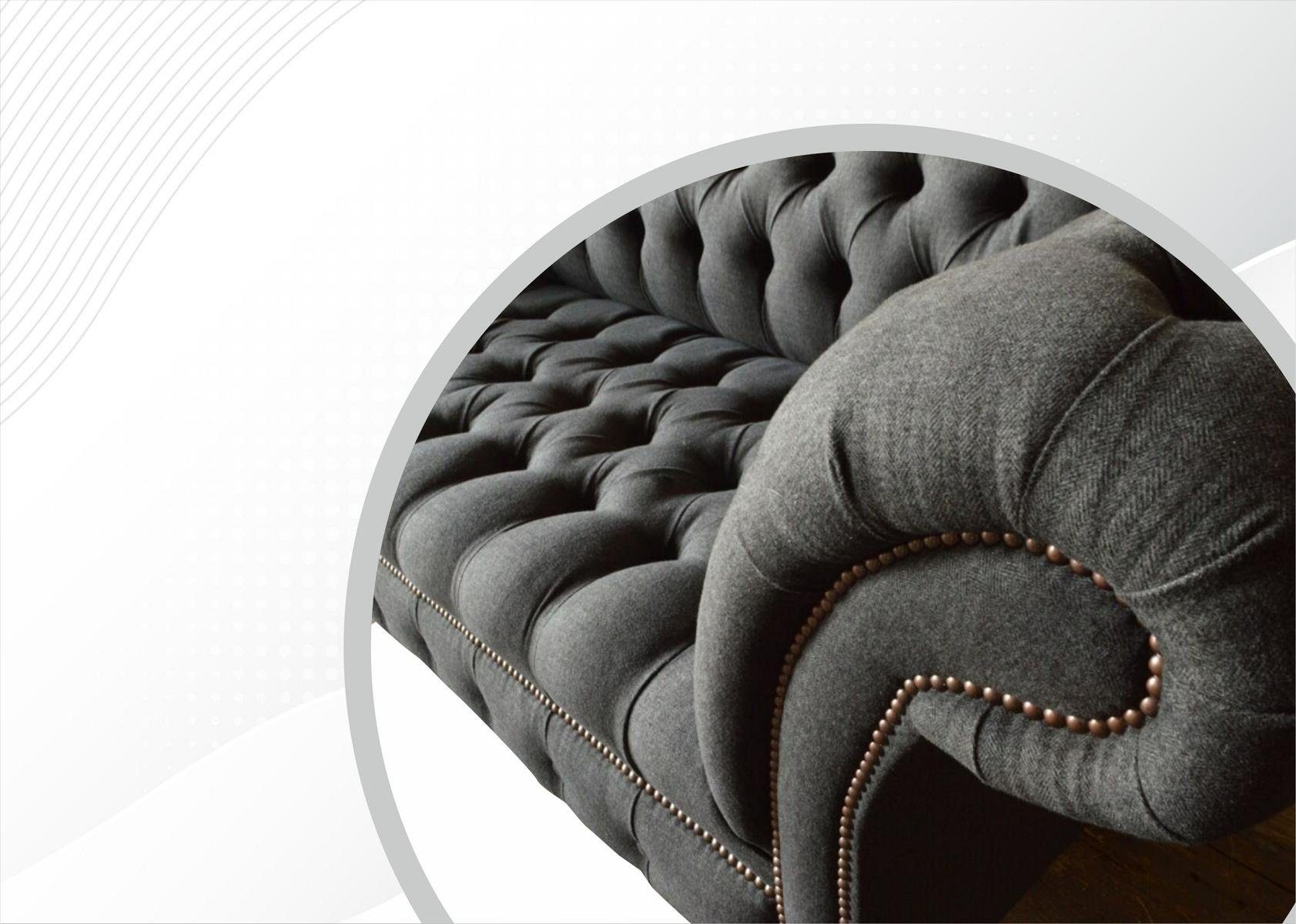 JVmoebel Chesterfield-Sofa, Chesterfield 3 Sitzer 225 Sofa cm Couch Design