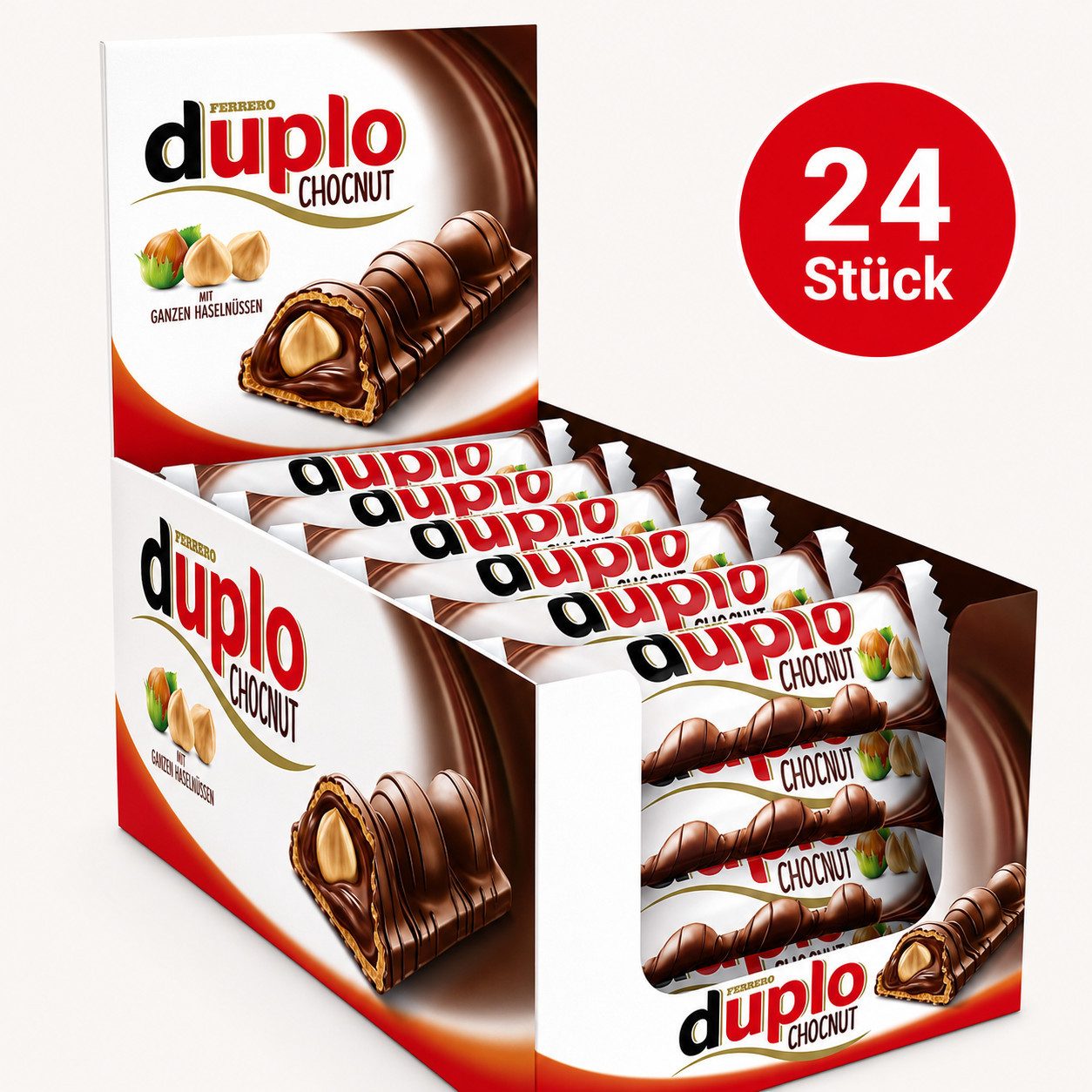duplo Süßigkeit Ferrero Duplo Chocnut Riegel, 24 x 26 g
