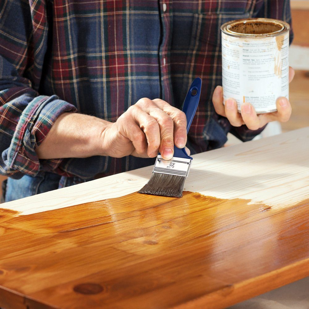 monzana Malpinsel, (30 St), 30tlg Malerpinsel Set 5 versch. Größen für Holzlasur Pinselset