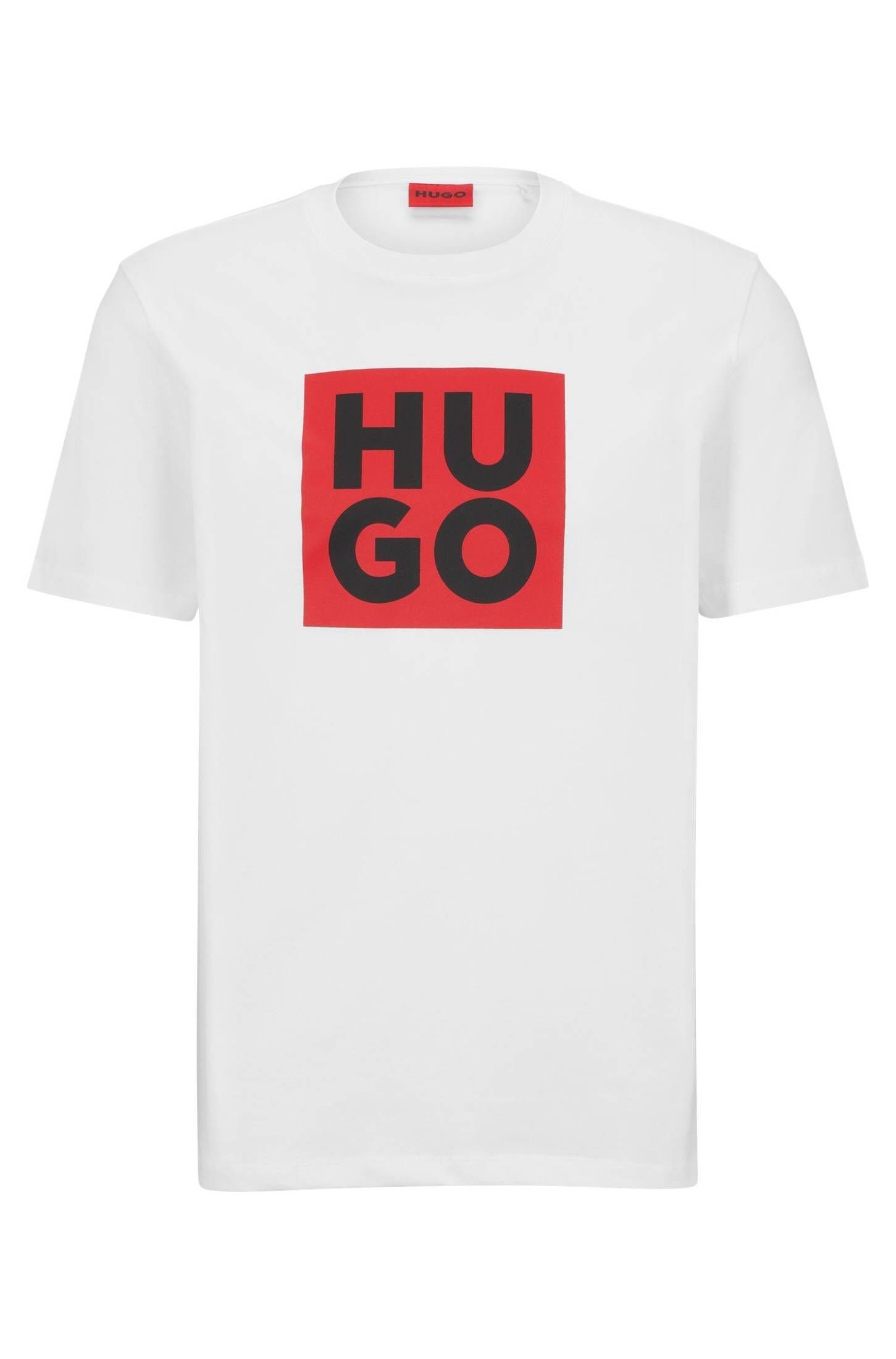HUGO T-Shirt Herren T-Shirt DALTOR (1-tlg) weiss (10)