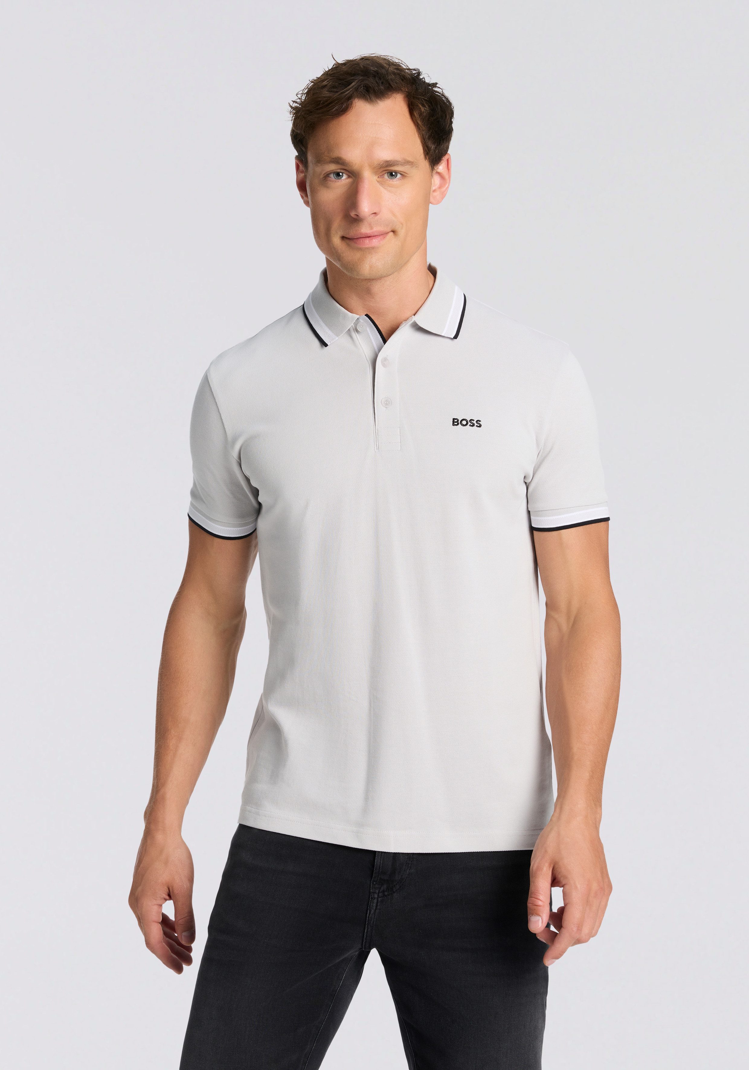 BOSS GREEN Poloshirt Paddy mit kontrastfarbenen günstig online kaufen