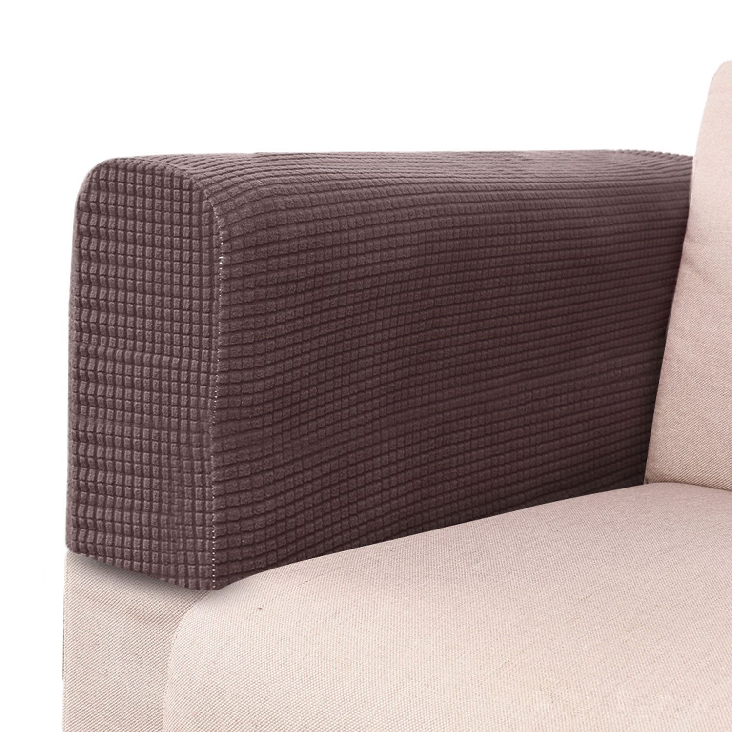 Sesselschoner Elastische Couch-Stretch-Armlehnen-Handschuhe, 2 Stück Refttenw
