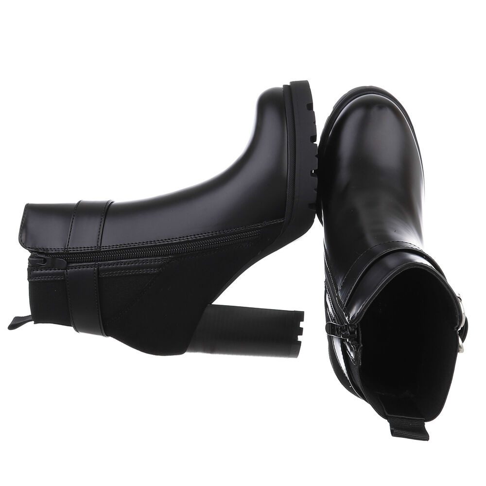 Ital-Design Damen Freizeit High-Heel-Stiefelette (88489425) Blockabsatz günstig online kaufen