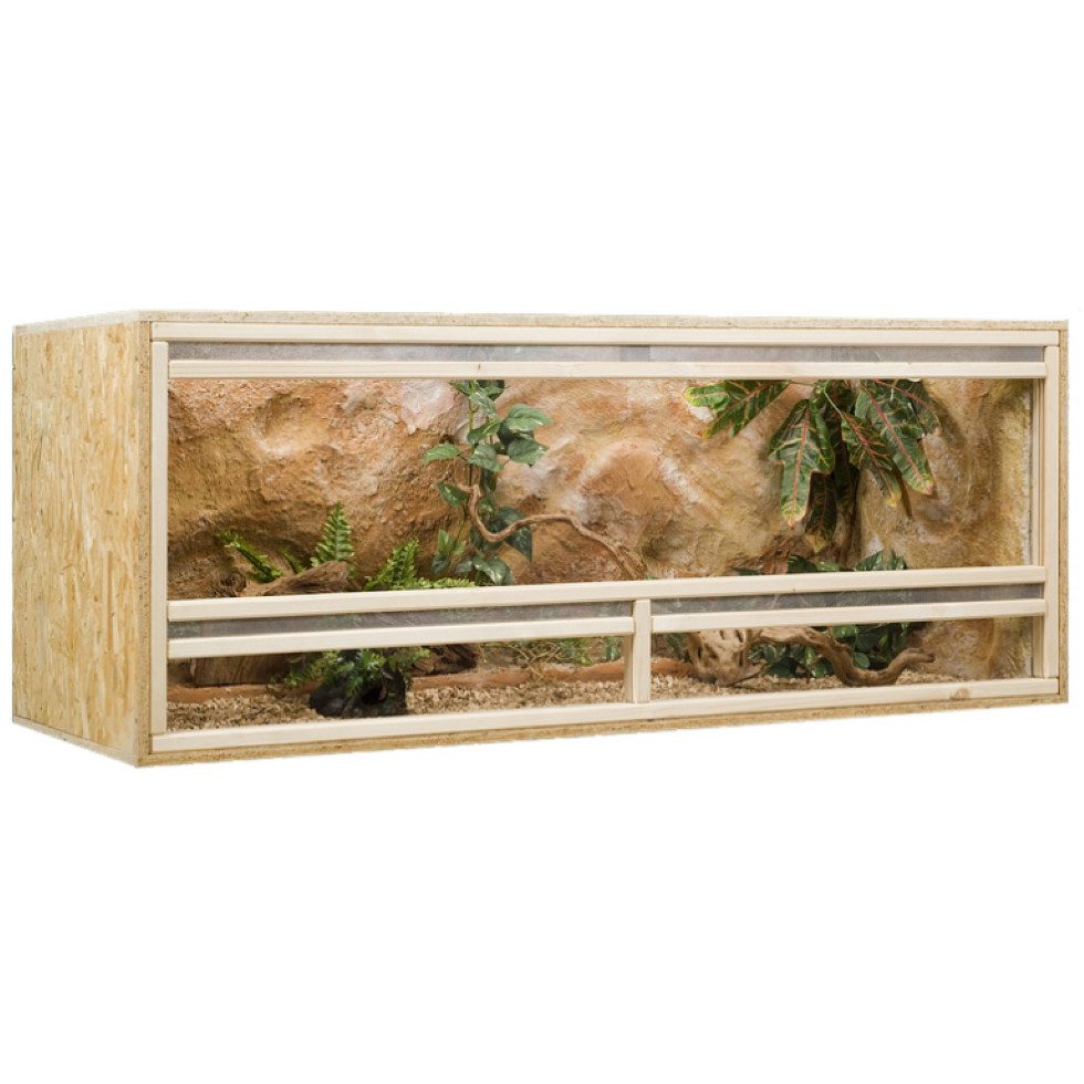 M&S Reptilien Terrarium Holzterrarium 150x60x60cm mit Frontbelüftung