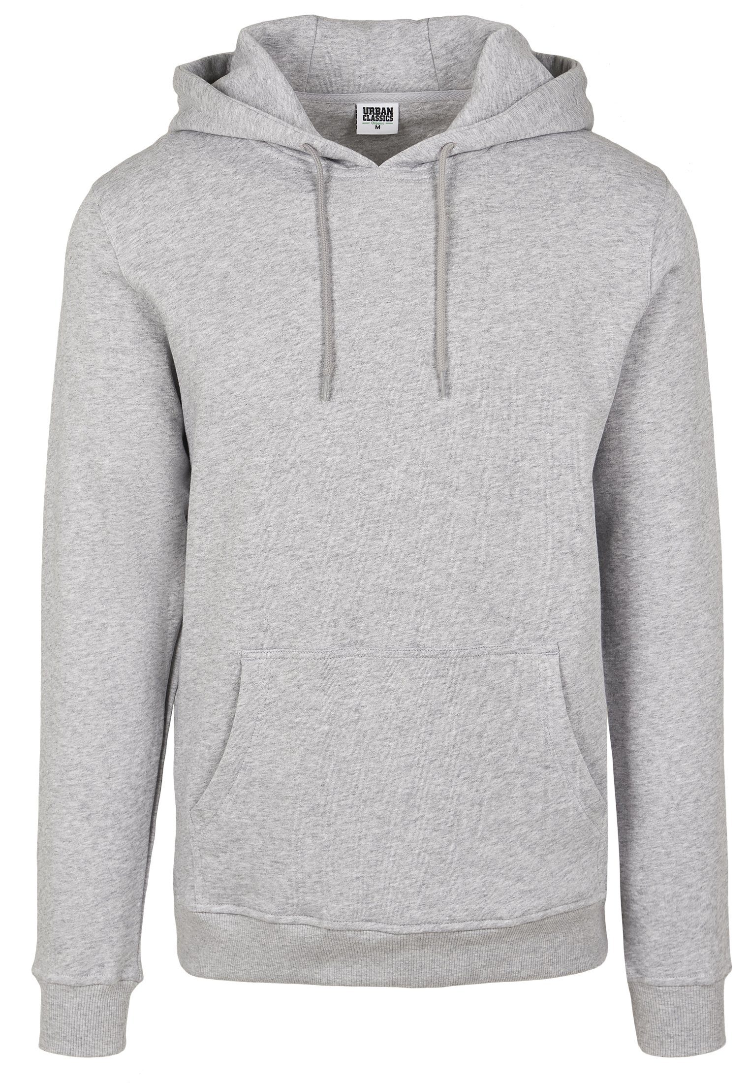 URBAN CLASSICS Sweater Herren Basic (1-tlg) Hoody Organic grey
