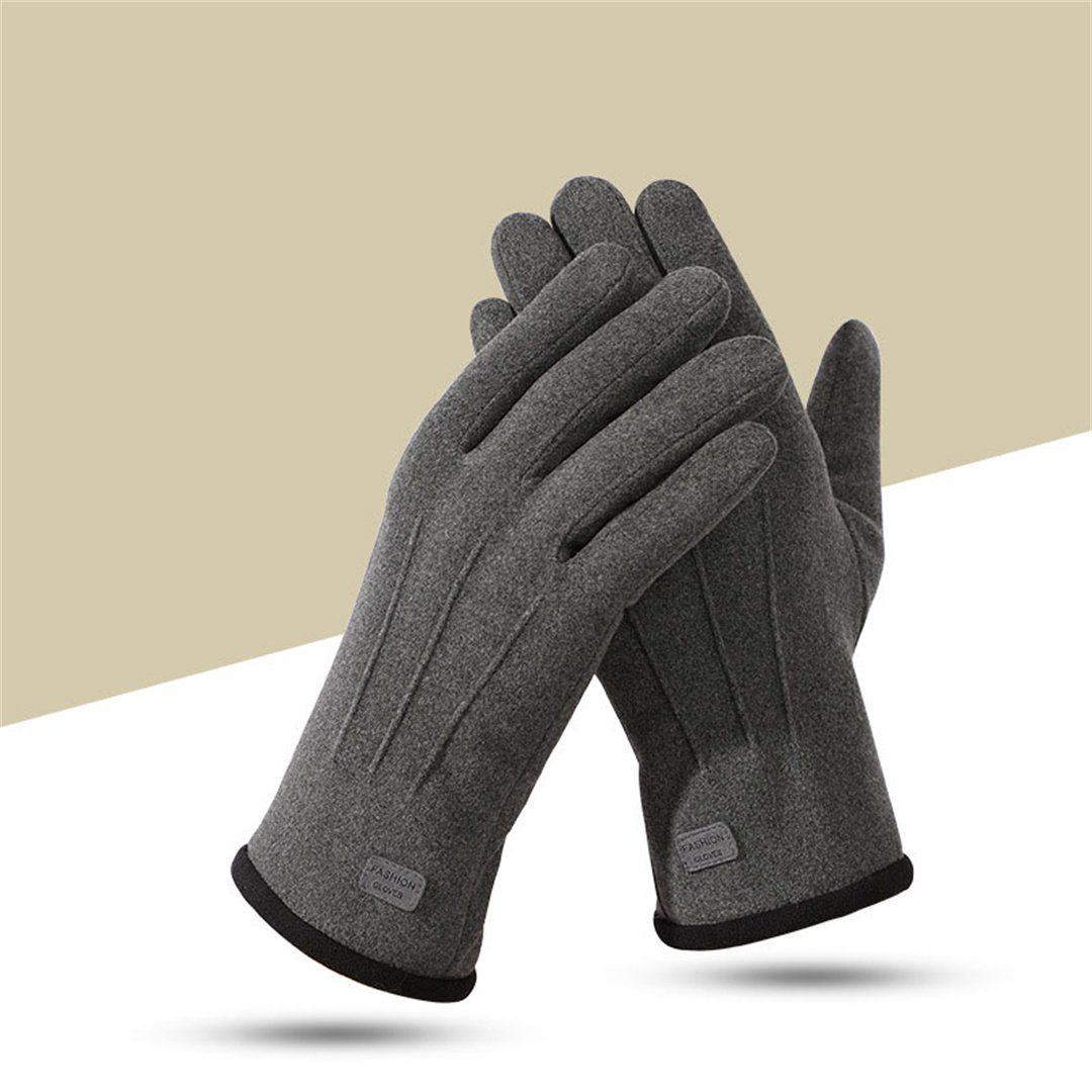 L.Ru UG Fahrradhandschuhe Herbst- und Winterhandschuhe zum Warmhalten, Wind- und Kälteschutz Outdoor-Handschuhe mit Touchscreen