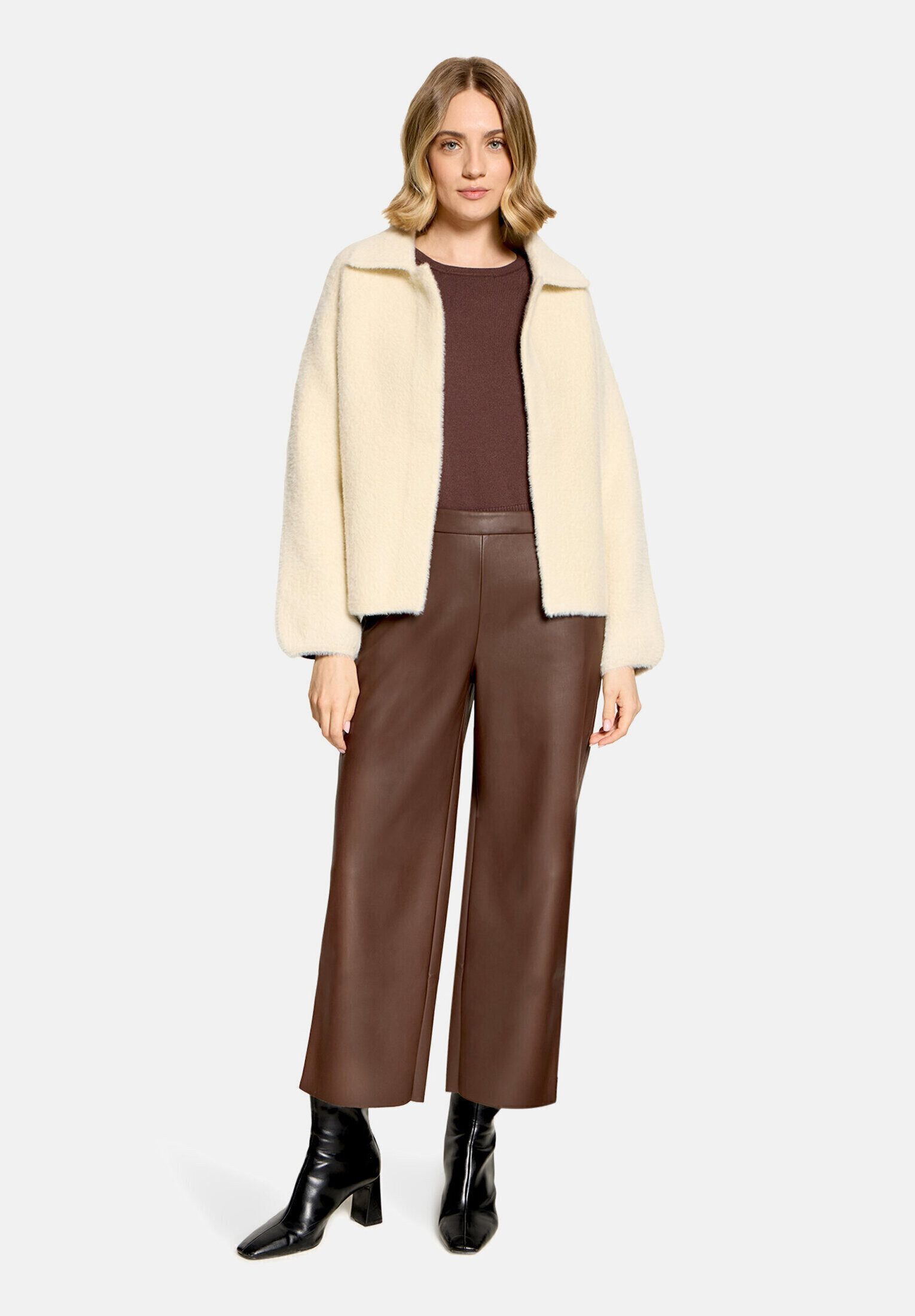 Betty Barclay Strickjacke Damen mit Kragen (1-tlg)