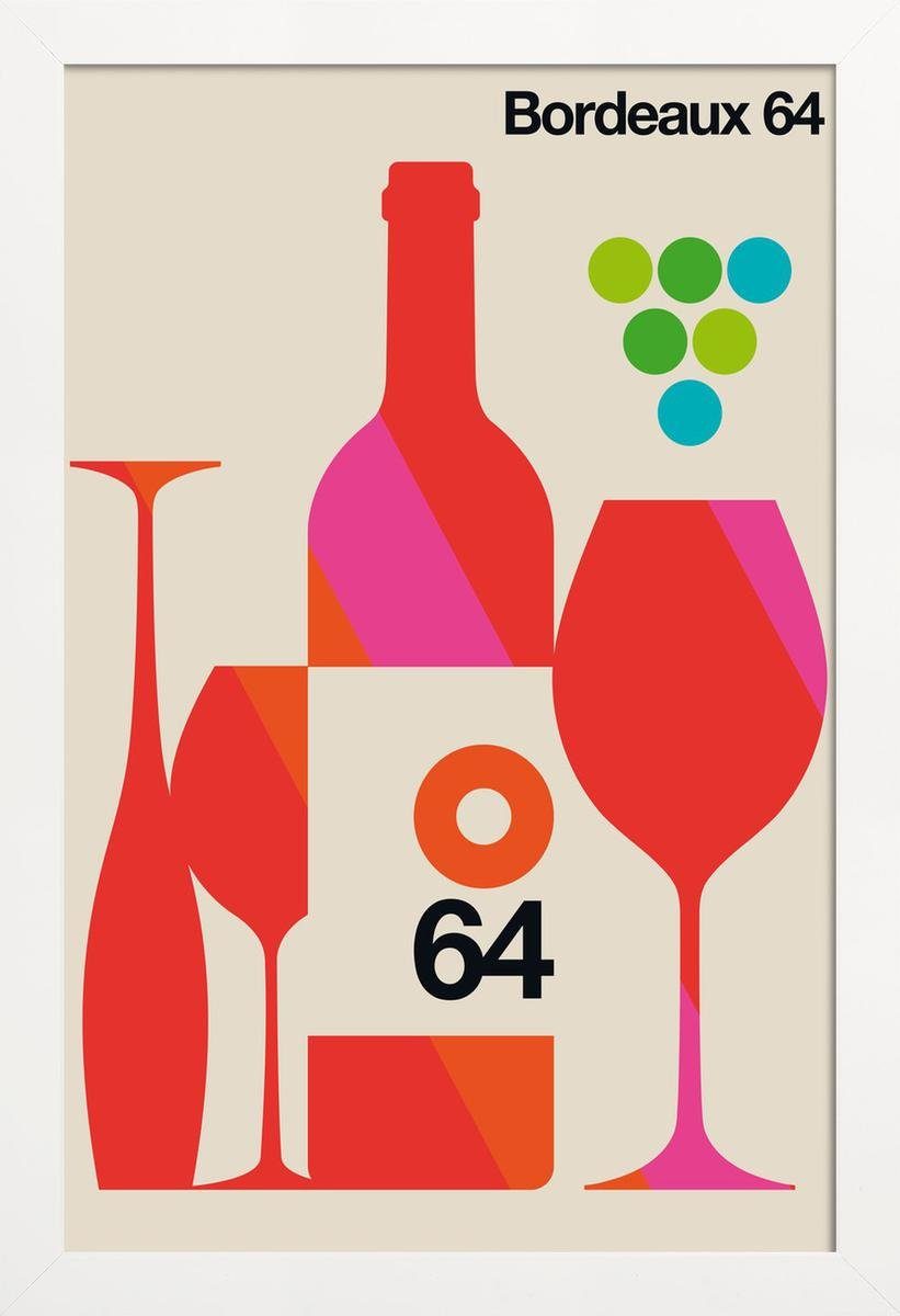 mit cm (1 mit St), Lundberg weißen Juniqe breiten, Fine-Art-Print Bo Holzrahmen, Rand Poster in 1 Galeriequalität einem Poster
