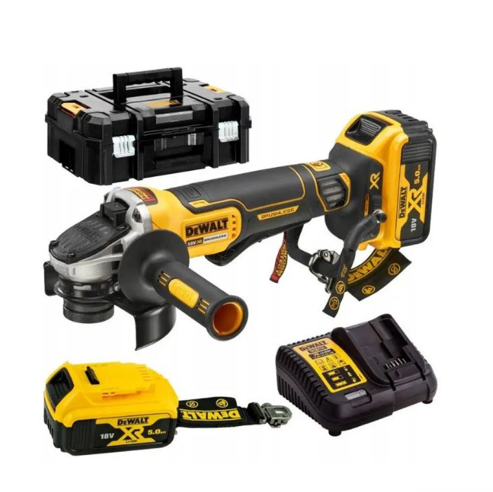 DeWalt Akku-Winkelschleifer DEWALT Akku-Winkelschleifer 125mm 18V DCG406P2LRT 2x5,0Ah Lanyard