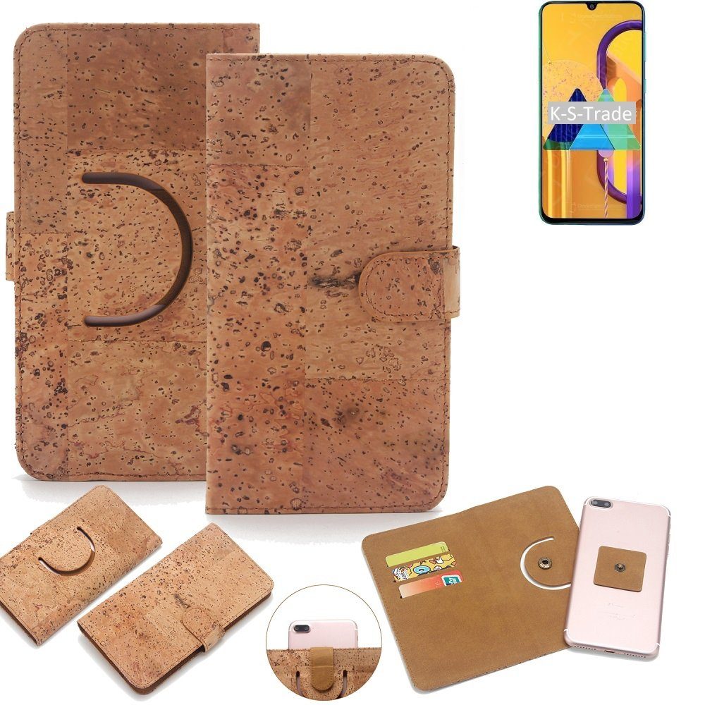 K-S-Trade Handyhülle für Samsung Galaxy M30s, Handy-Hülle Schutz-Hülle Handyhülle Schutzhülle Korkhülle
