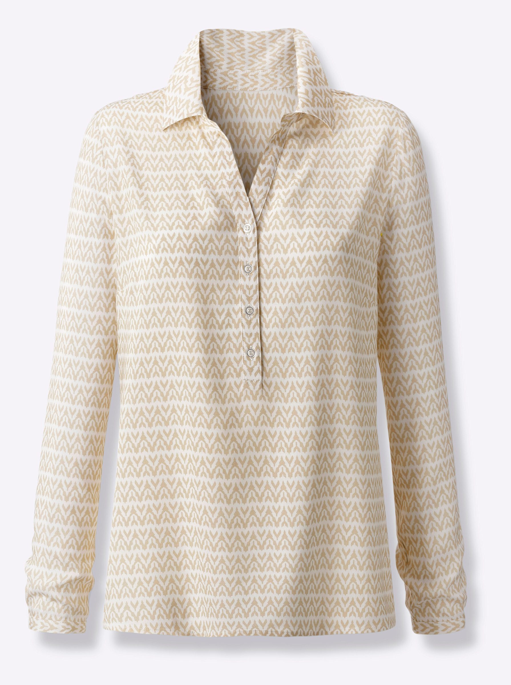 Klassische Bluse Langarm-Bluse