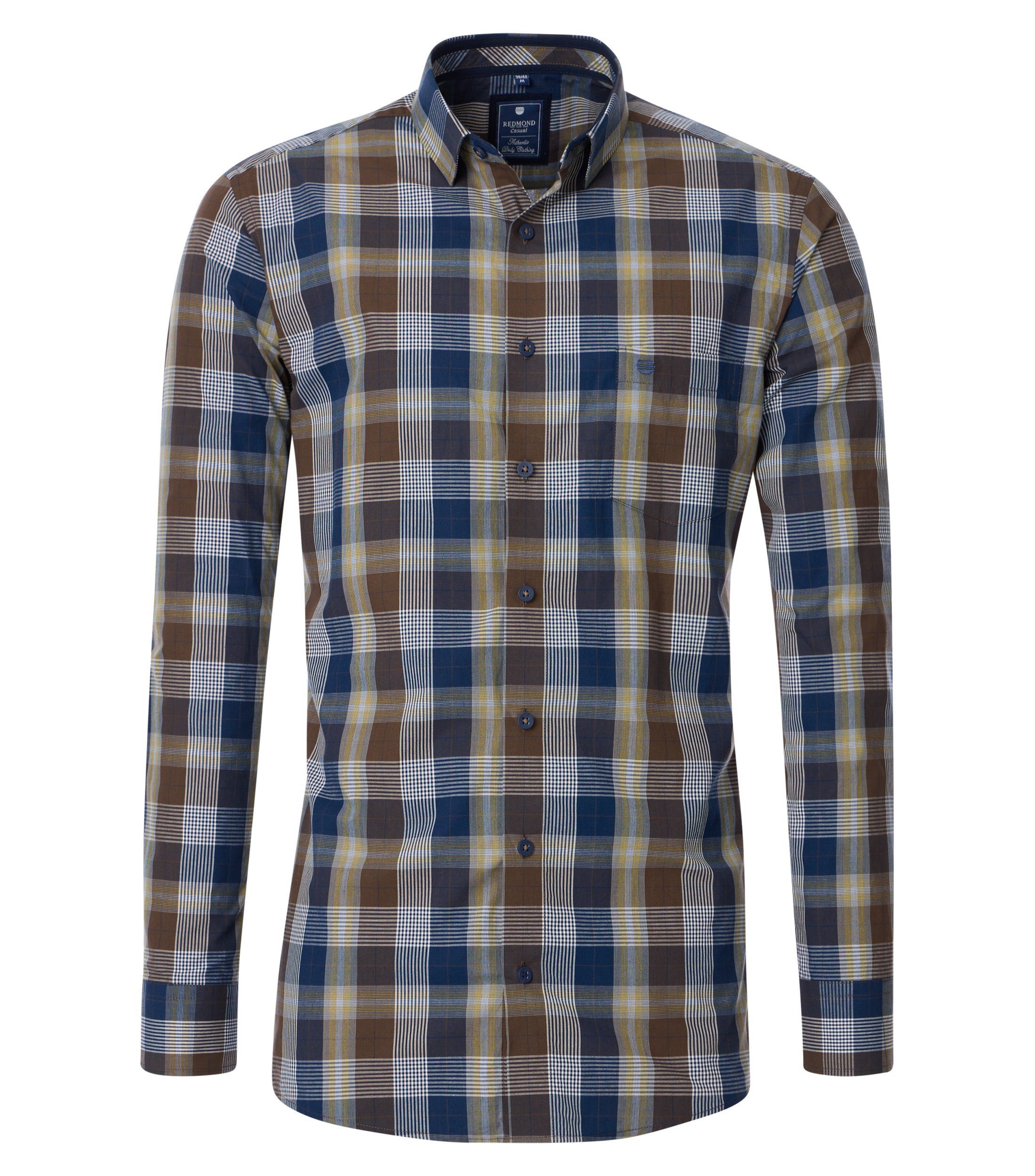 Langarmhemd kariert Comfort Fit