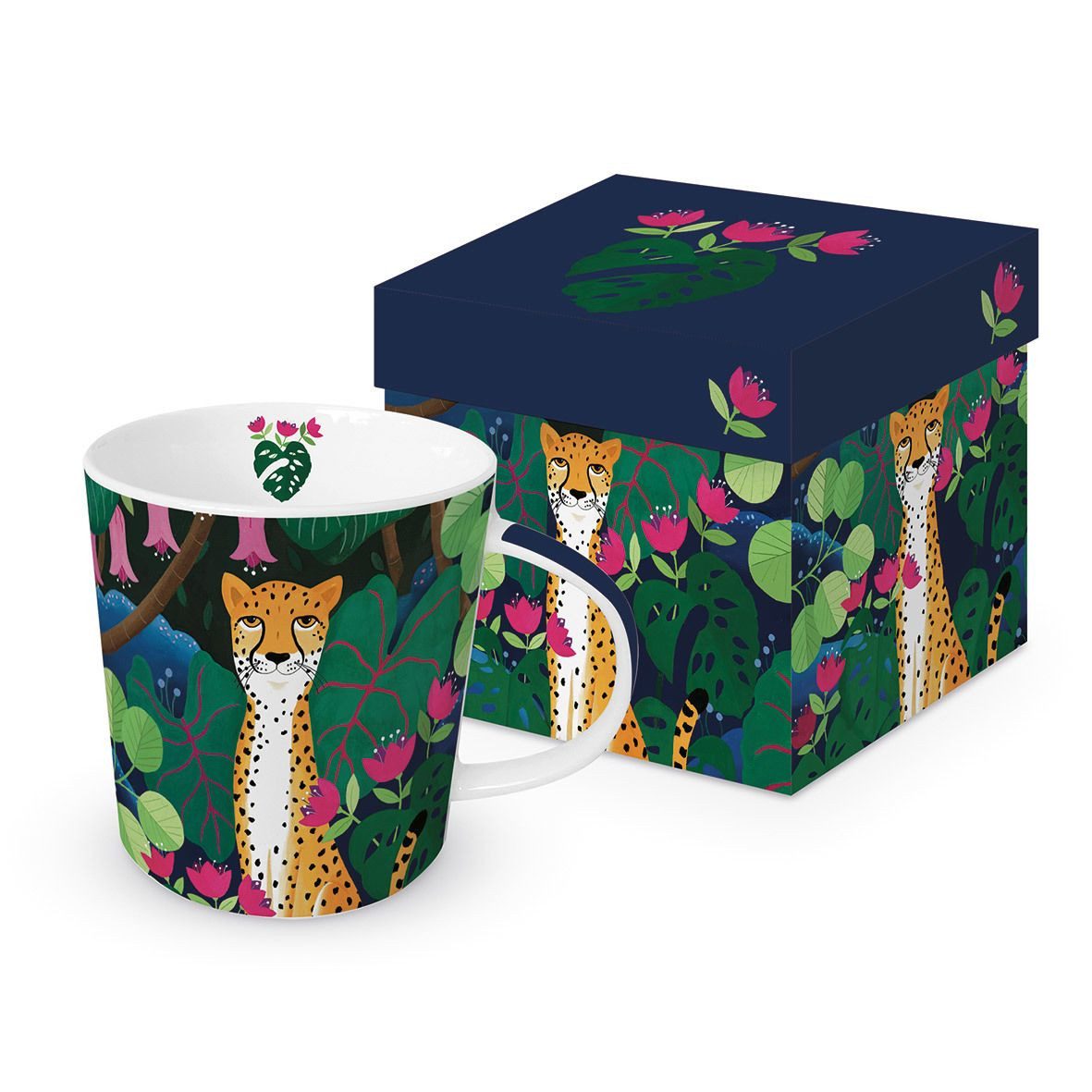 PPD Tasse Cheetah Leopard Porzellanbecher mit Geschenkkarton 0,3 L, 1-tlg.