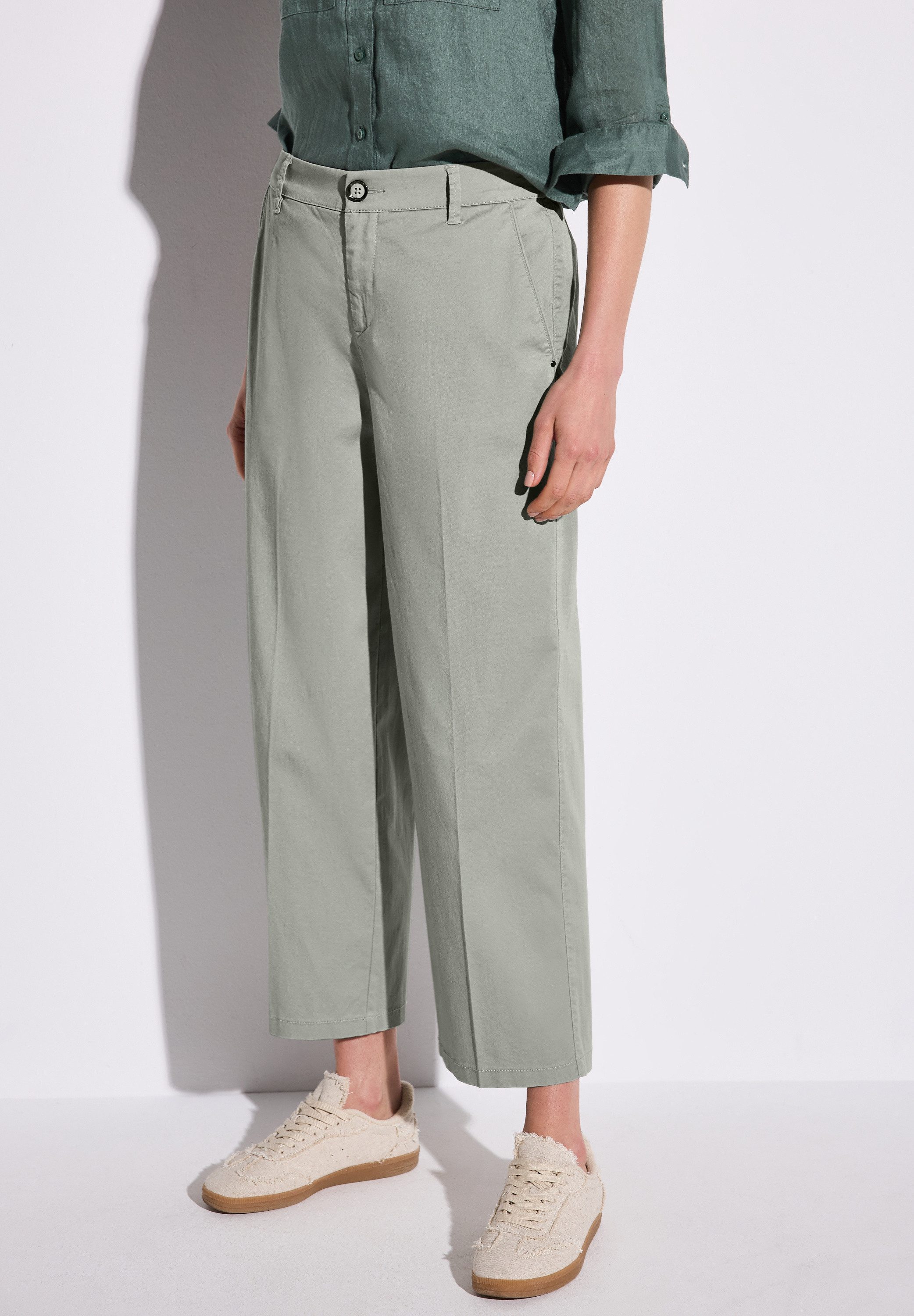 STREET ONE Chinohose aus Baumwolle mit günstig online kaufen