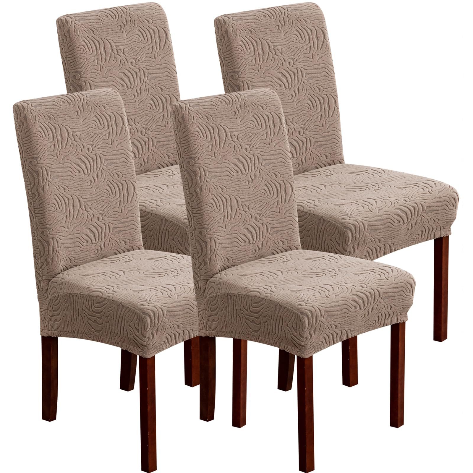 Diwzbyn Stuhlbezug Stuhlbezüge 2/4er Set, Elastische Schonbezüge für Esszimmerstühle, Abnehmbar & Waschbar, Stuhlhussen für Esszimmer & Küche