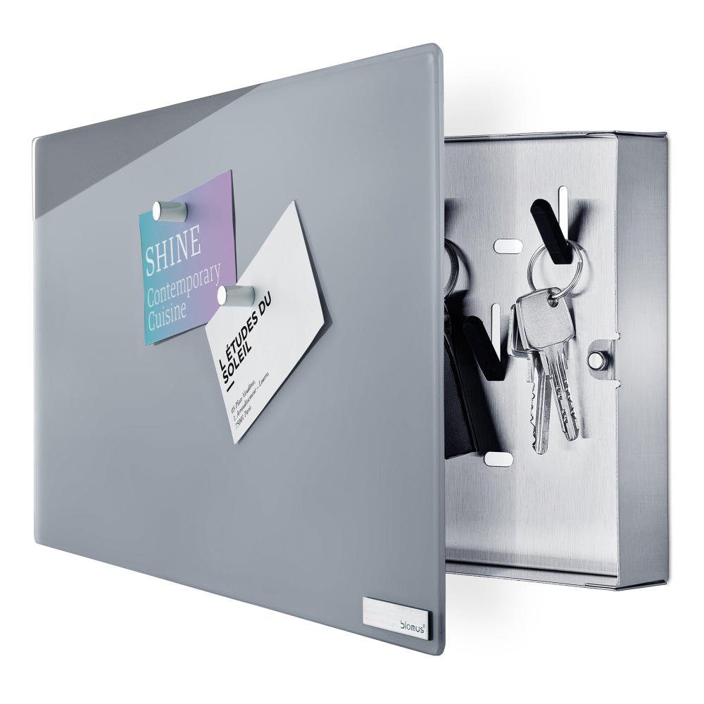 blomus Schlüsselkasten Velio Schlüsselkasten Glasmagnettafel Magnetwand Sch günstig online kaufen