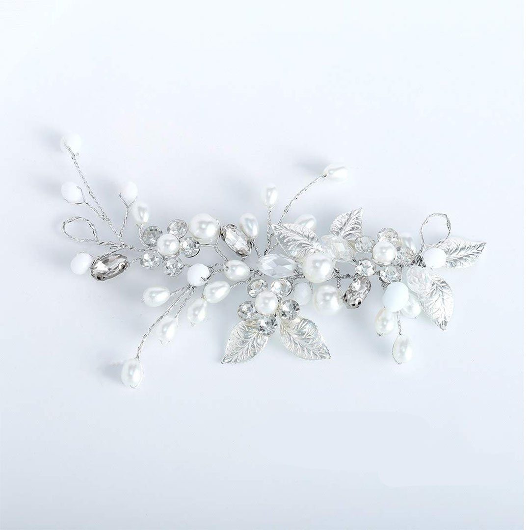 BEARSU Diadem »Silberhochzeit Kristall Haar Reben Blume Blatt Kopfschmuck Hochzeit  Haarschmuck für die Braut« online kaufen | OTTO