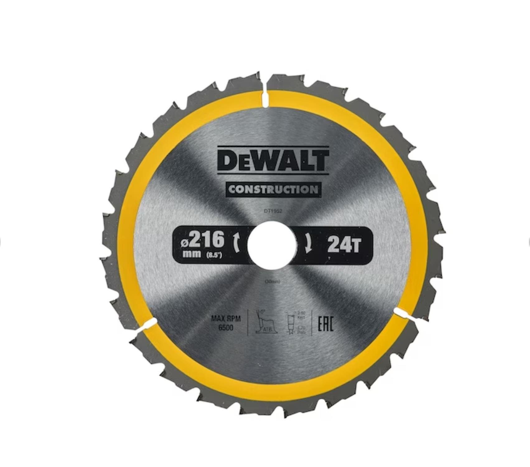 DeWalt Kreissägeblatt Kreissägeblatt (Set, Bauholz, Nagelfest 1-St), für 216 30 x mm