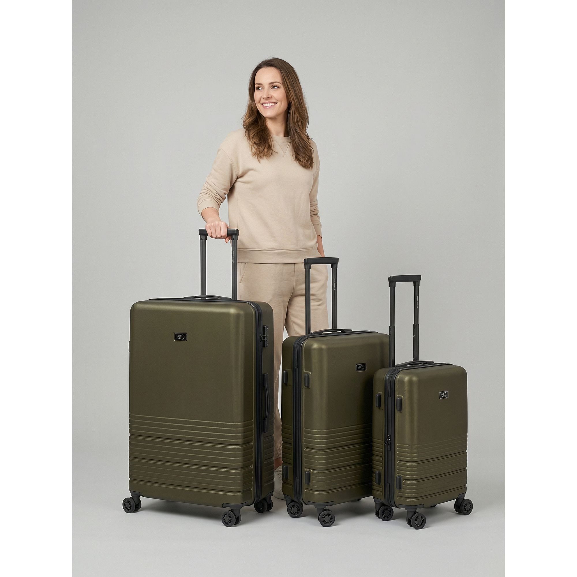 camel active Trolleyset Hanoi, 4 Rollen, (3-teilig, 3 tlg), ABS