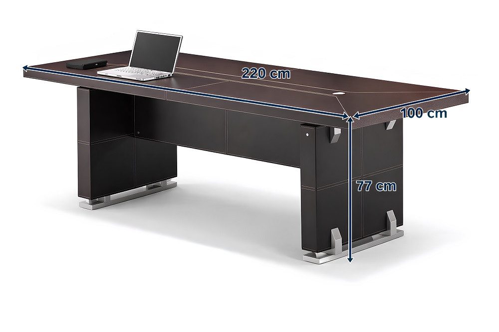 JVmoebel Konferenztisch Moderner Büro Tische Holz Design Möbel Besprechungs Tisch 220cm Sofort (1-St), Made in Europa