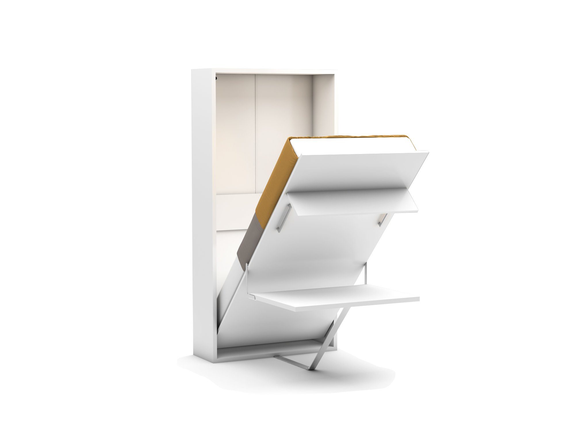 Multimo Schrankbett HAPPY TABLE Wandbett / Schrankbett mit Schreibtisch, 90x190 cm inkl. Lattenrost