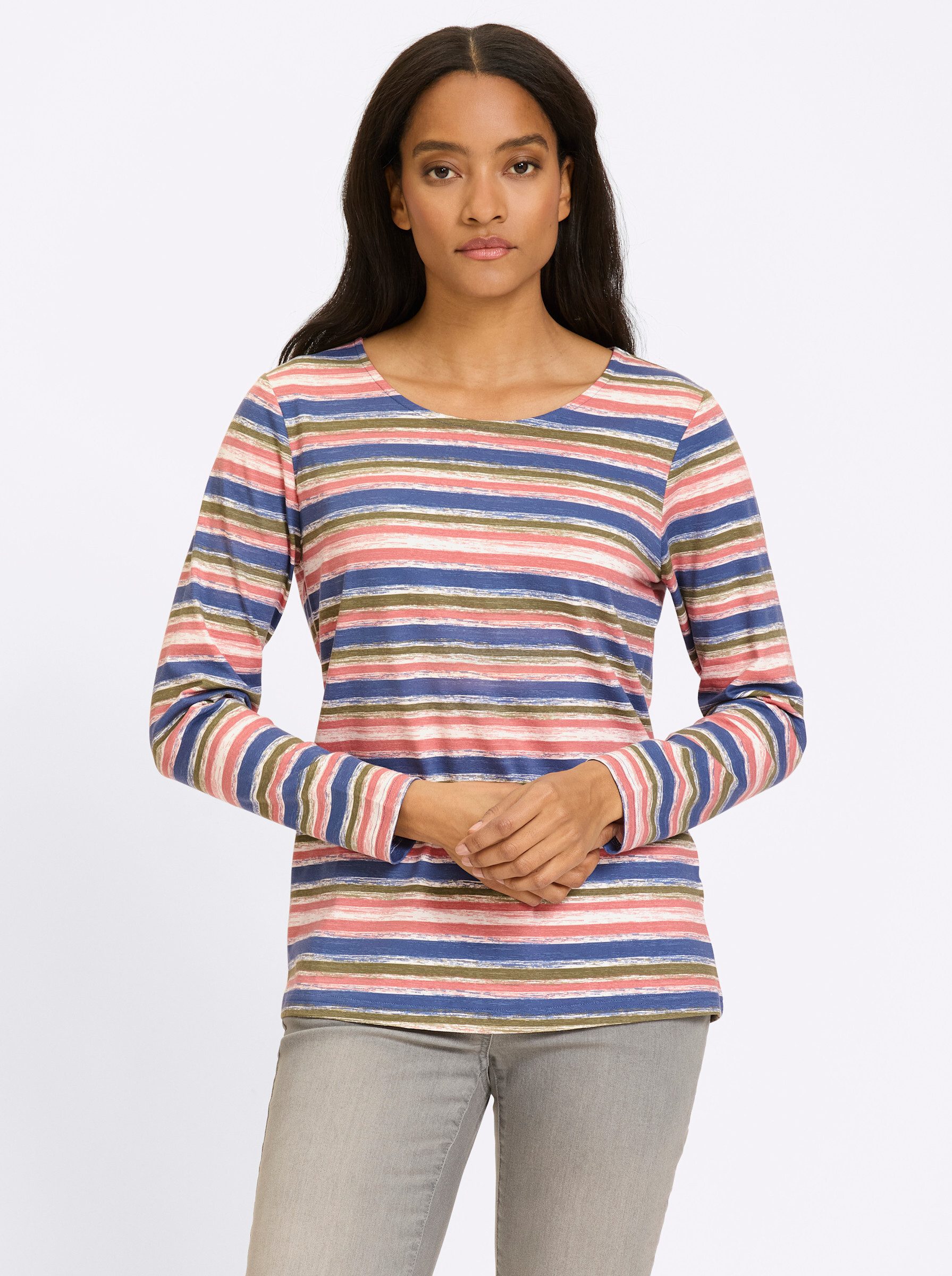 heine T-Shirt Ringelshirt Langarm