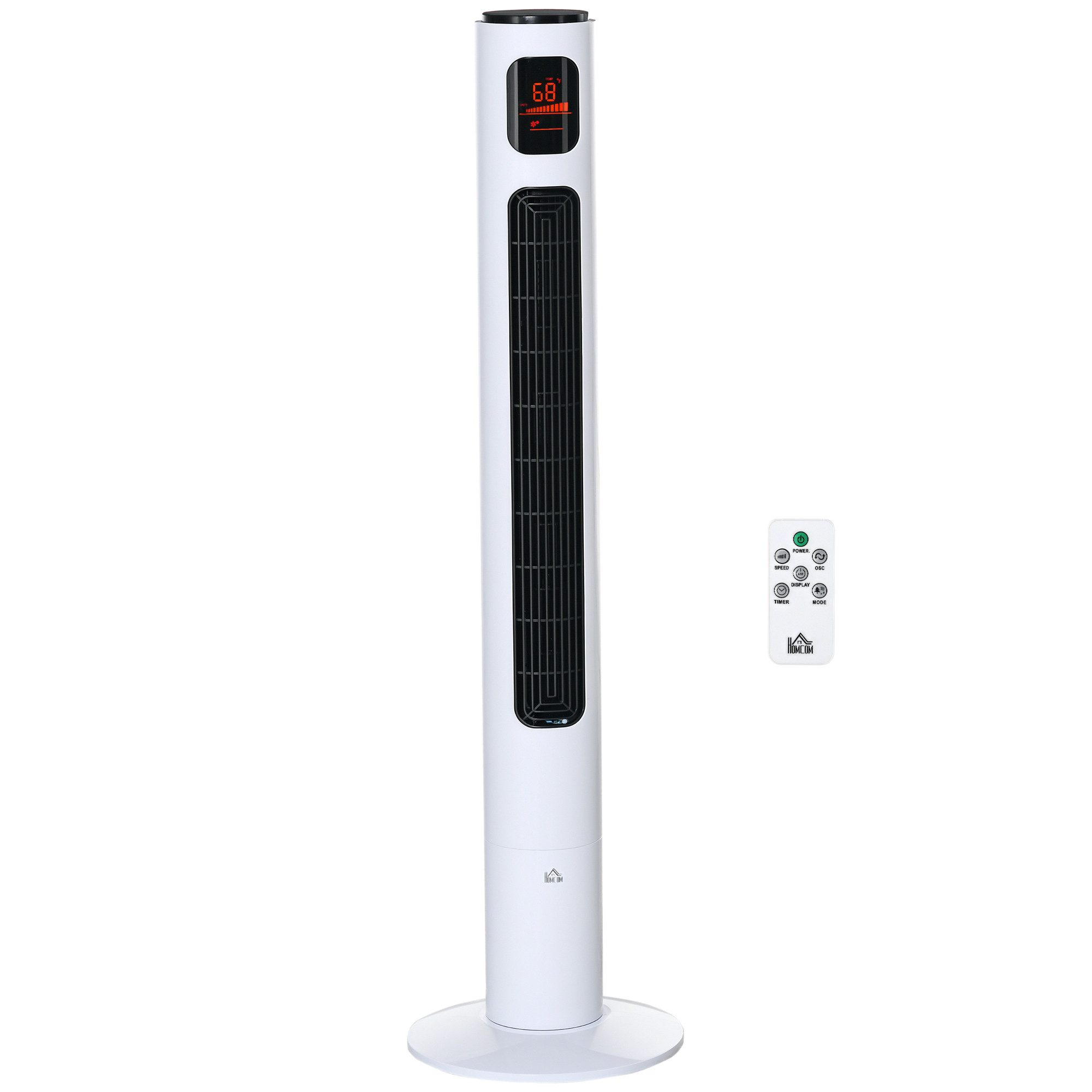 Nettlife Turmventilator Luftkühler 45W 106cm 2 Modi 70° oszillation Fembedienung Timer, 2 Geschwindigkeiten für Schlafzimmer Büro Wohnzimmer