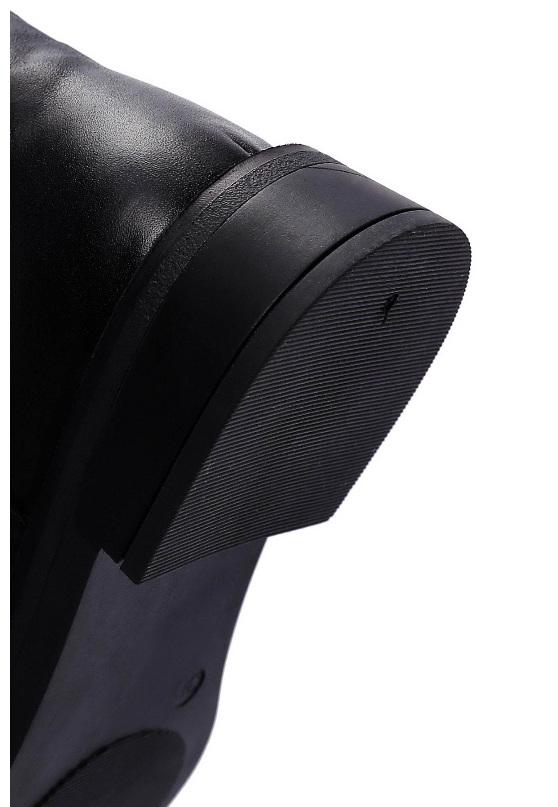 Derimod Stiefel aus Leder Bootsschuh Reißverschluss, Textilfutter, Thermosohle, Absatz 2 cm