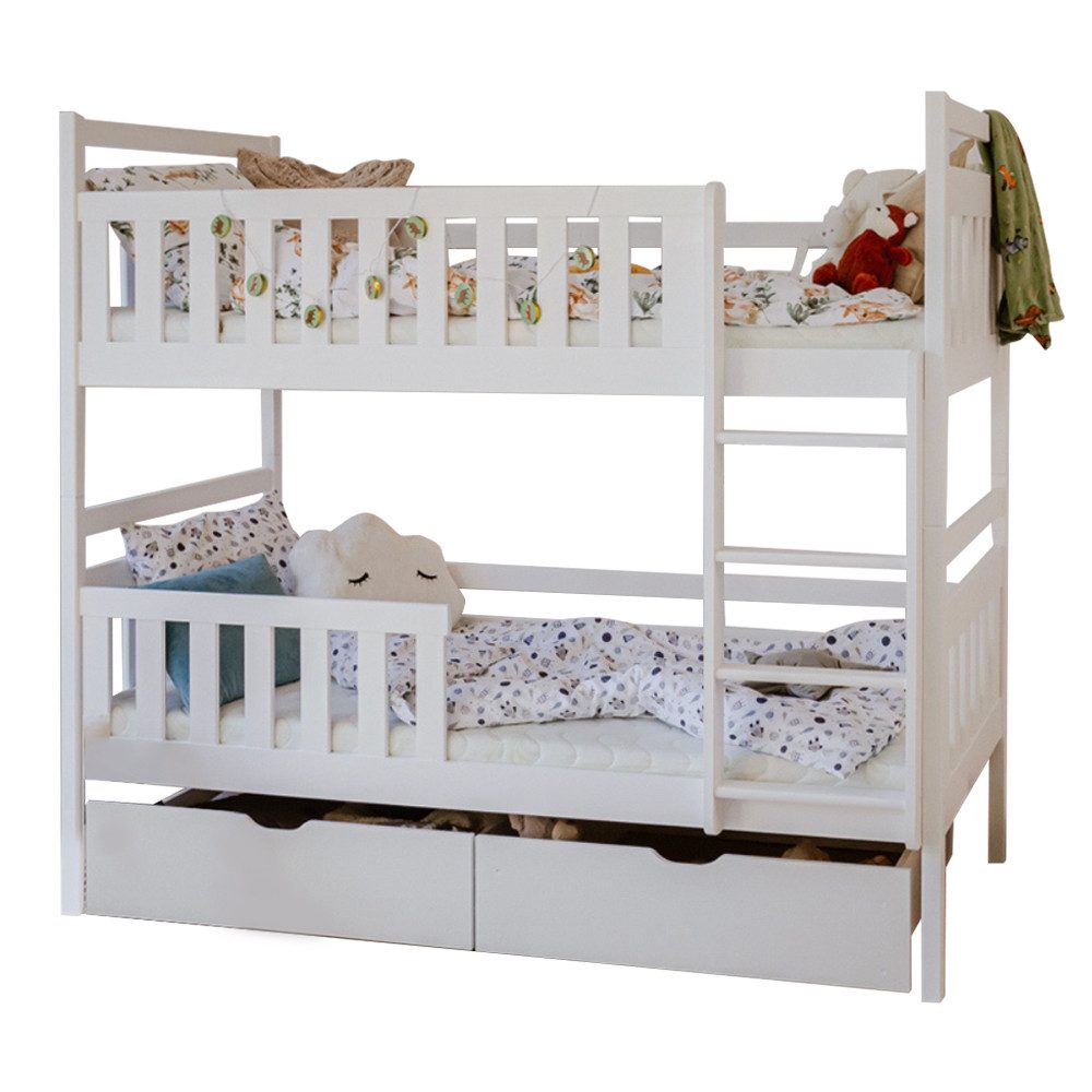 Kids Collective Hochbett 80x180, 90x200 cm mit 2 Schubladen Kinderbett mit günstig online kaufen