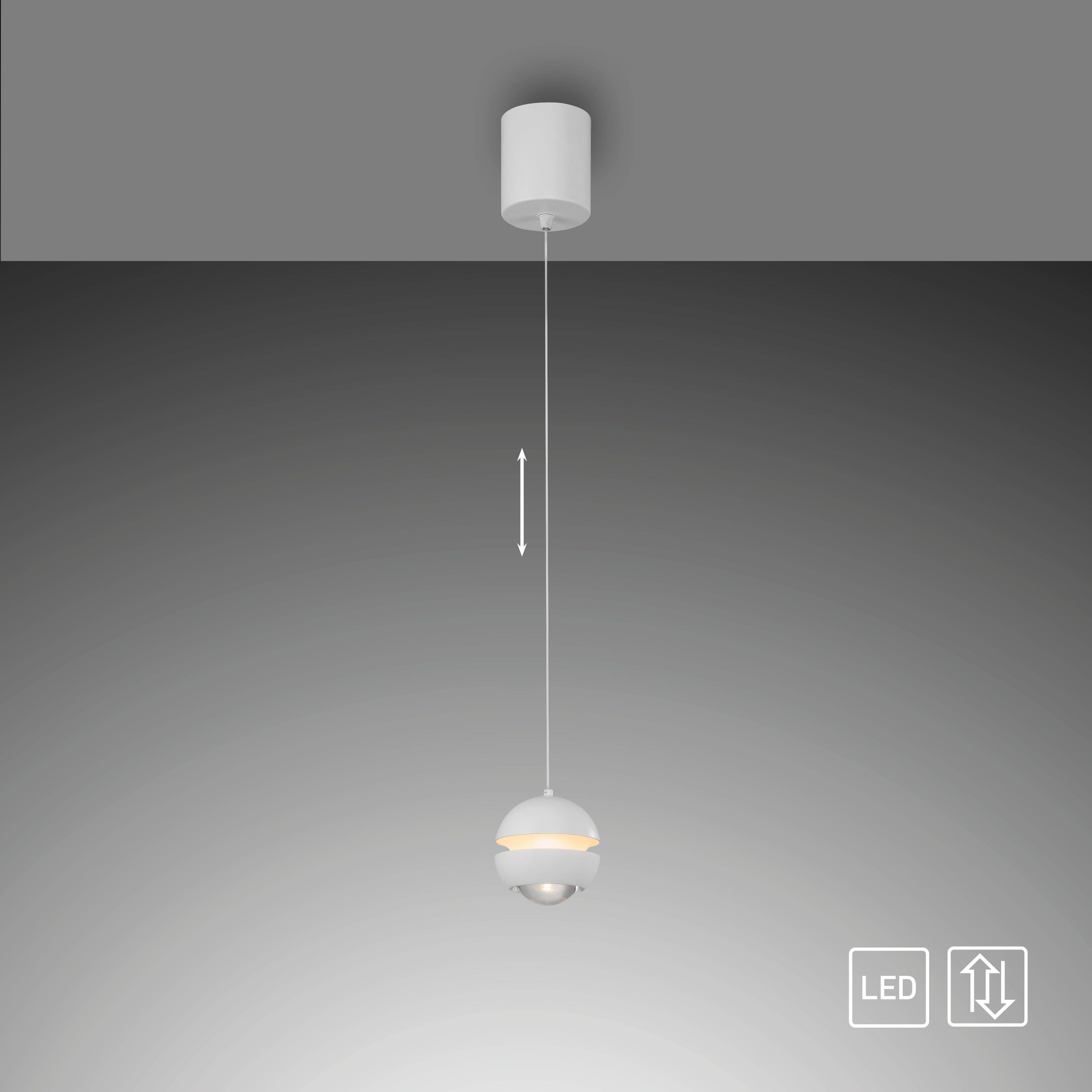 SCHÖNER WOHNEN-Kollektion LED Pendelleuchte LINI, LED fest integriert, Warmweiß, SCHÖNER WOHNEN Kollektion, Comfort-Lift – Bild 4 von 5