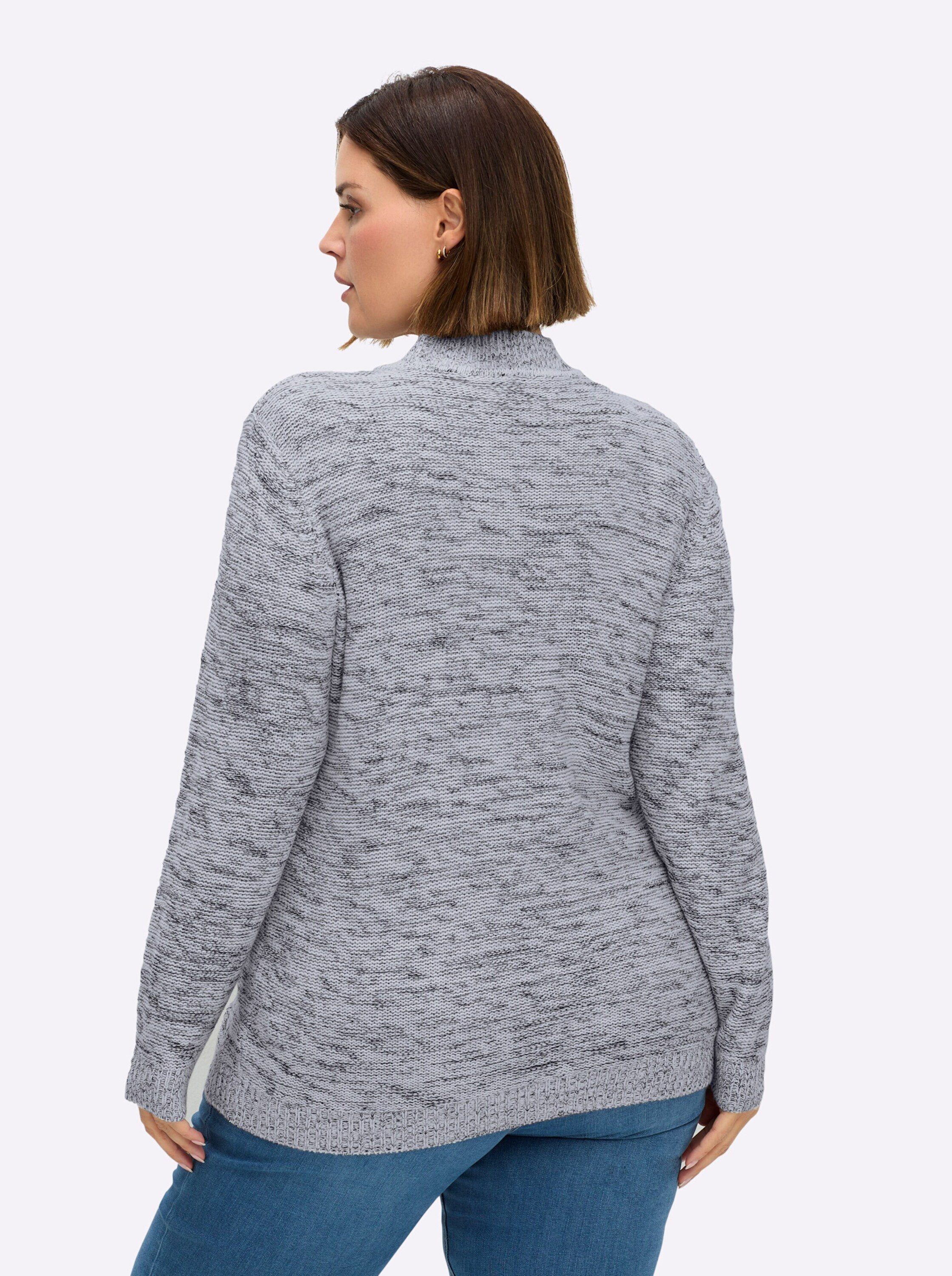 Sieh an! Strickpullover Pullover Langarm günstig online kaufen