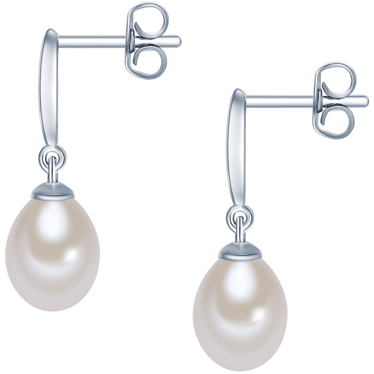 Valero Pearls Perlenohrringe silber, aus Süßwasser-Zuchtperlen günstig online kaufen