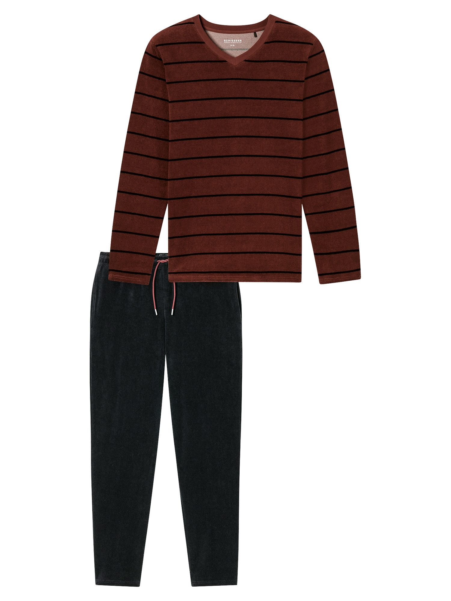 Schiesser Pyjama Casual Nightwear (2 tlg) schlafanzug schlafmode bequem günstig online kaufen