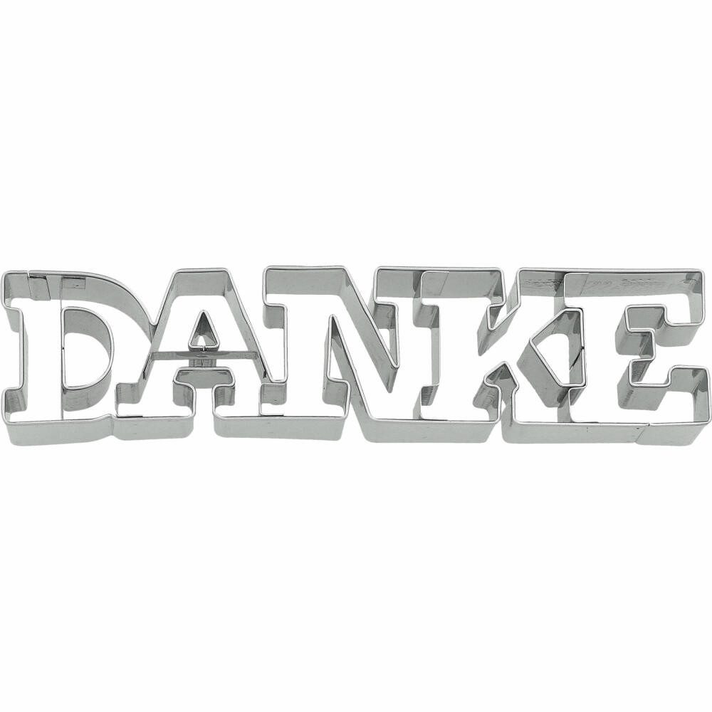 Ausstechform Schriftzug Danke 15.5 cm