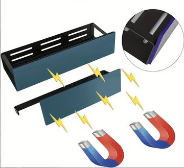 Coonoor Ablageregal Magnetisches Regal, Stark magnetisch wandmontiert( 2 Stück) , 2-tlg., Mit Ablaufloch, Kein Bohren erforderlich